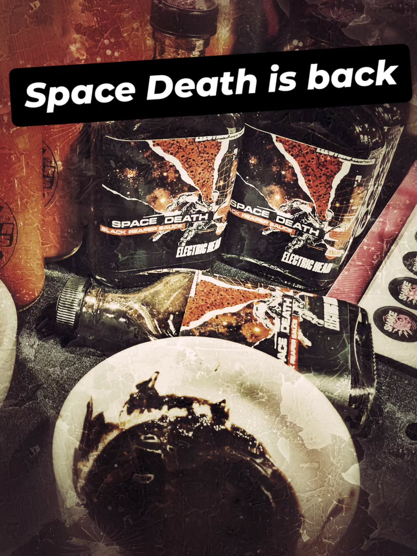 For those patient freaks who just need it hotter, Space Death has returned. Blacker, Deadlier. Consider yourself warned.
.
.
.
#postcondiment #electrichead #hotsauce
