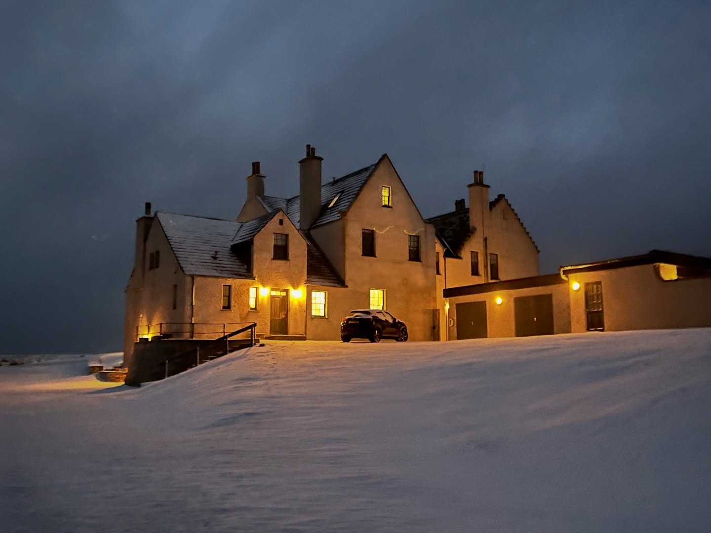 Enjoying the snowy weather and having fun with snowmen, sliding down the hill and beautiful crisp winter scenery. This is the snowiest time we have had here for many years and it is a lot of fun (it helps that the house is warm and cosy and we are well stocked).