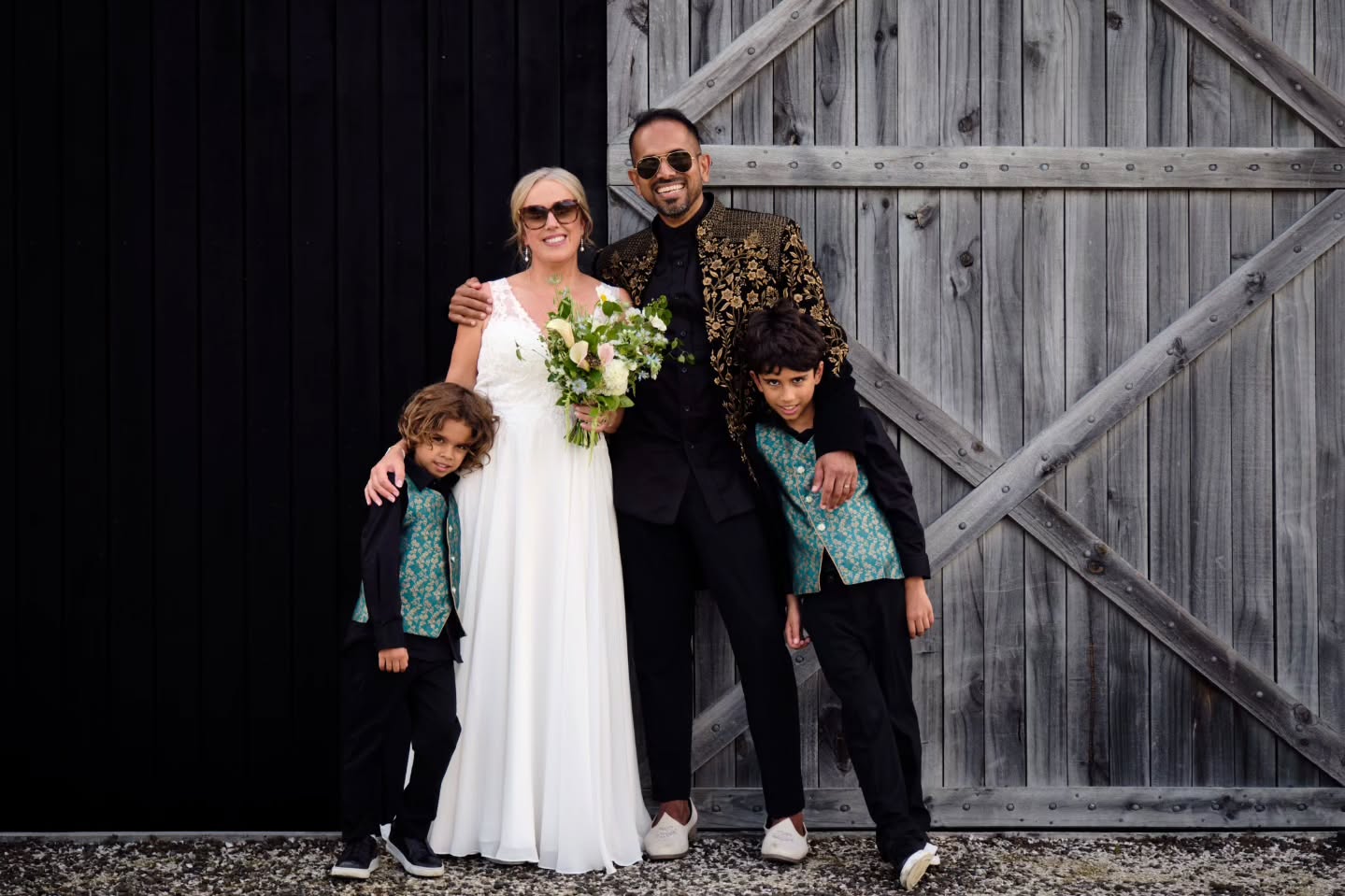 Charlotte and Sae's wedding at The Hunting Lodge, Auckland.