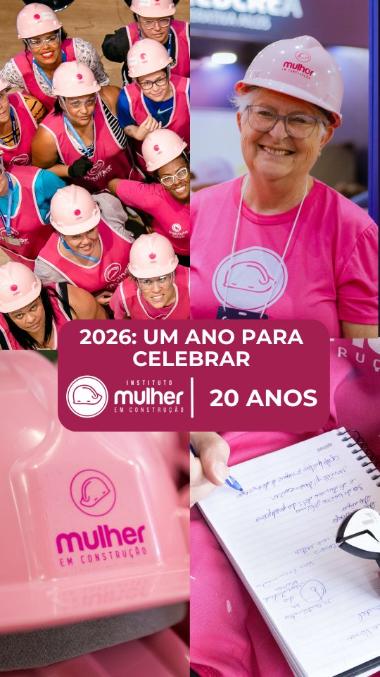 2026 não é apenas mais um ano no calendário, é um marco para a gente. Neste ano, completará 20 anos que o Instituto Mulher em Construção escolheu usar a construção civil como ferramenta de transformação social. Não para erguer apenas paredes e telhados, mas para reconstruir vidas, sonhos e futuros. Tijolo por tijolo. Mulher por mulher.
Esse vídeo traz a voz da nossa fundadora e presidente, @biakern.oficial , no palco da Gala da @brazilfound , em Nova York, em 2024. Um reconhecimento internacional que traduz o que sempre fizemos no chão das comunidades: educação, capacitação, autonomia, dignidade e independência econômica.
Somos mulheres que colocam a mão no cimento.
Que transformam dor em força. Que constroem alicerces onde antes só havia vulnerabilidade.
Ao longo dessas duas décadas, mais de 10 mil mulheres já passaram pelo Instituto. Cada uma com sua história. Cada uma com sua coragem. Todas provando que o lugar da mulher é onde ela quiser estar.
Em 2026, celebramos 20 anos. E seguimos. Porque construir é um verbo coletivo e o futuro, a gente constrói juntas.