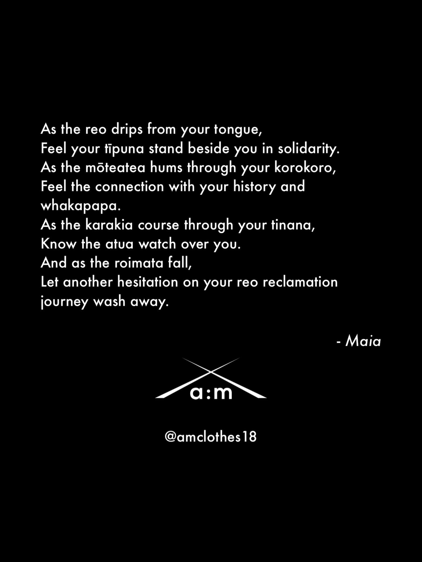 Repost from 2022 cos I made some sense back then 🖤🤍❤️
#amclothes #tereomāori #tereo #māori #reojourney