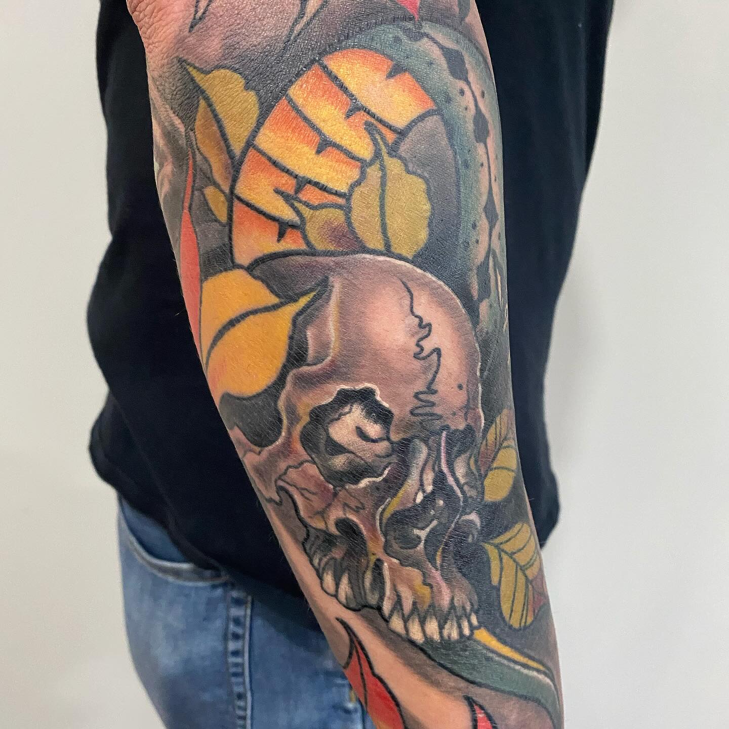 Some #neotraditional work by @heathen_revival Click the link in our bio to book with Ricky TODAY! He has tons of great ideas brewing #nashvilletattooartists #nowbooking