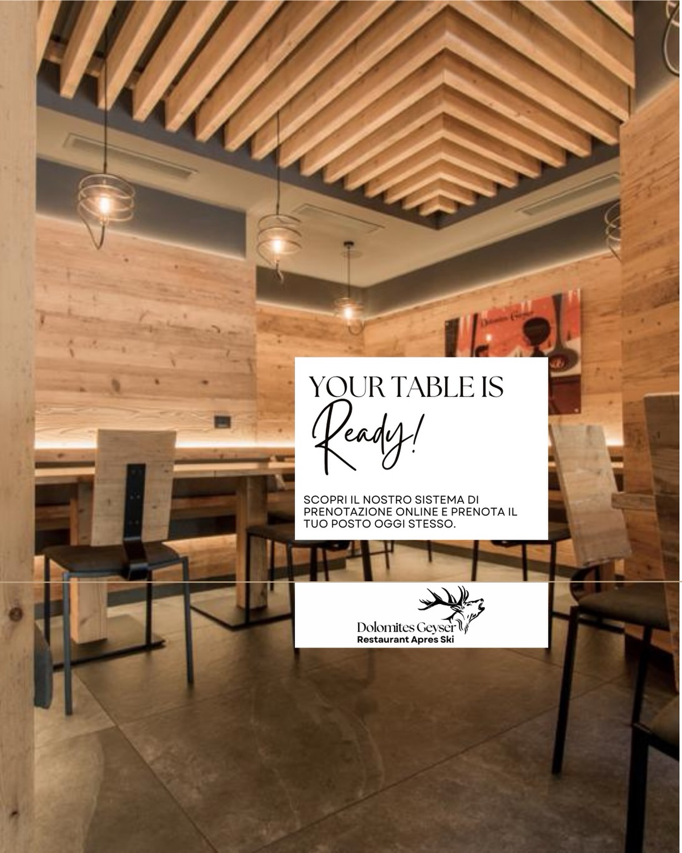 Quando il posto giusto ti sta giĂ aspettando â¨
Atmosfera calda, gusto di montagna e tempo da condividere.
đ Dolomites Geyser Restaurant Apres Ski
đ Per prenotazioni: Link in bio
#dolomitesgeyser #valdifassa #pozzadifassa #aperitivo #apresski #ristorante