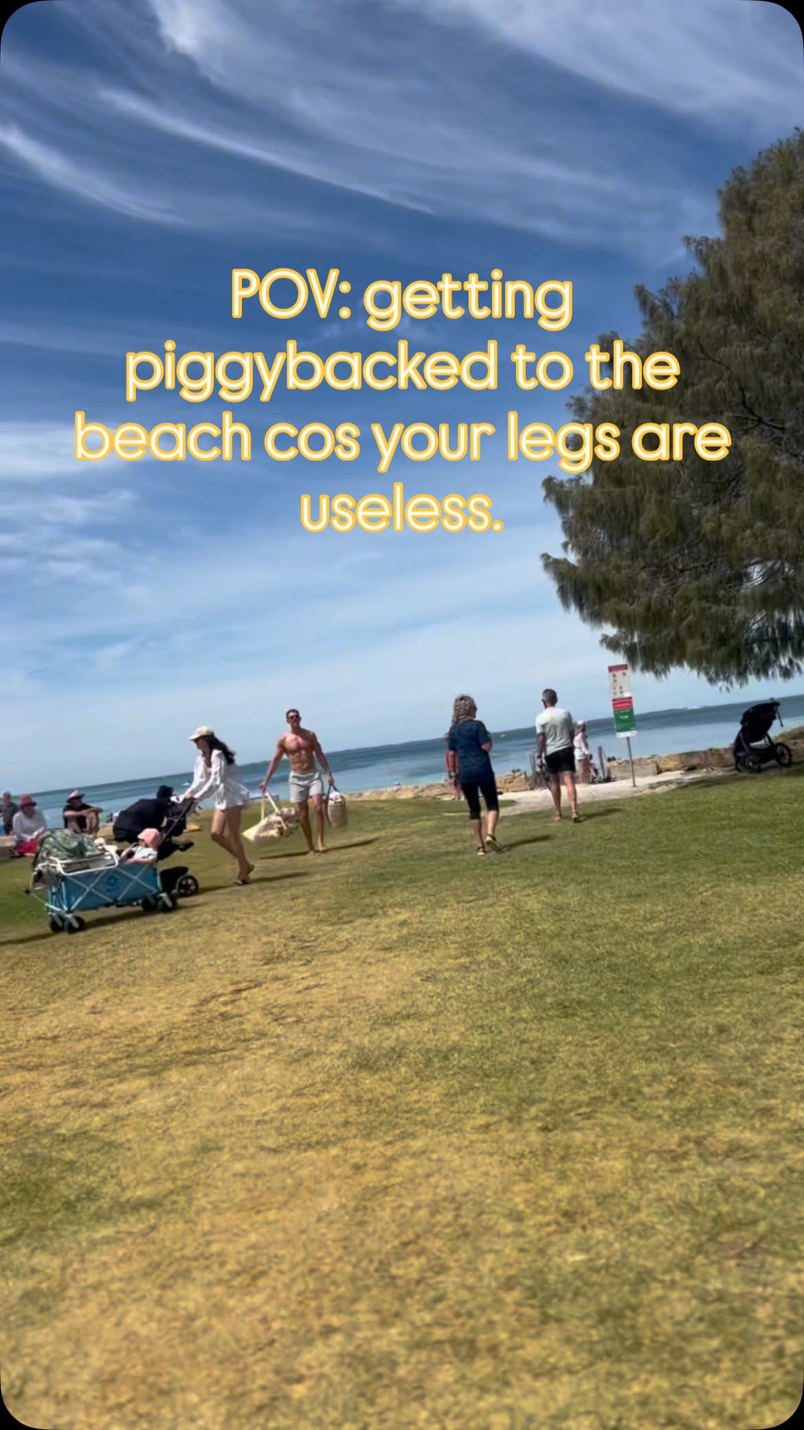 I’m so lucky to have been piggy-backed to the beach and carried in and out of the water this morning ☺️
It’s a luxury that most people with ME/CFS don’t have. Many haven’t left their rooms for the past year or even had a shower.
I often feel bummed about being unable to go so I’m super grateful when my bestie Tim offers to carry me, especially on New Year’s Day ☀️🏝️🌊
I hope this isn’t too triggering for my housebound and bedbound peeps, and I hope we all have a gentle 2026 💖
#mecfs #myalgicencephalomyelitis #chronicillnessawareness #sickaf #newyear2026