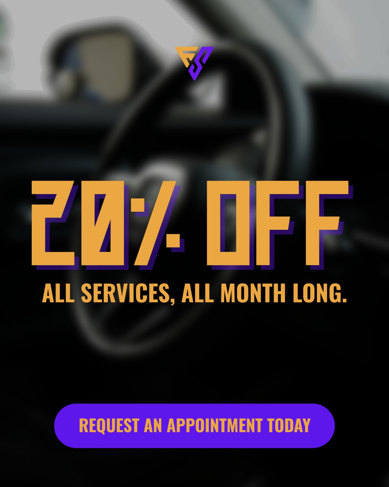20% Off Auto Detailing & Protection Services in Edmonton all month long!
Upgrade your vehicle with professional auto detailing, paint protection film (PPF), window tinting, undercoating, and more at Firestorm Auto Detailing.
Limited-time savings on all services.
Book online today at firestormdetailing.com