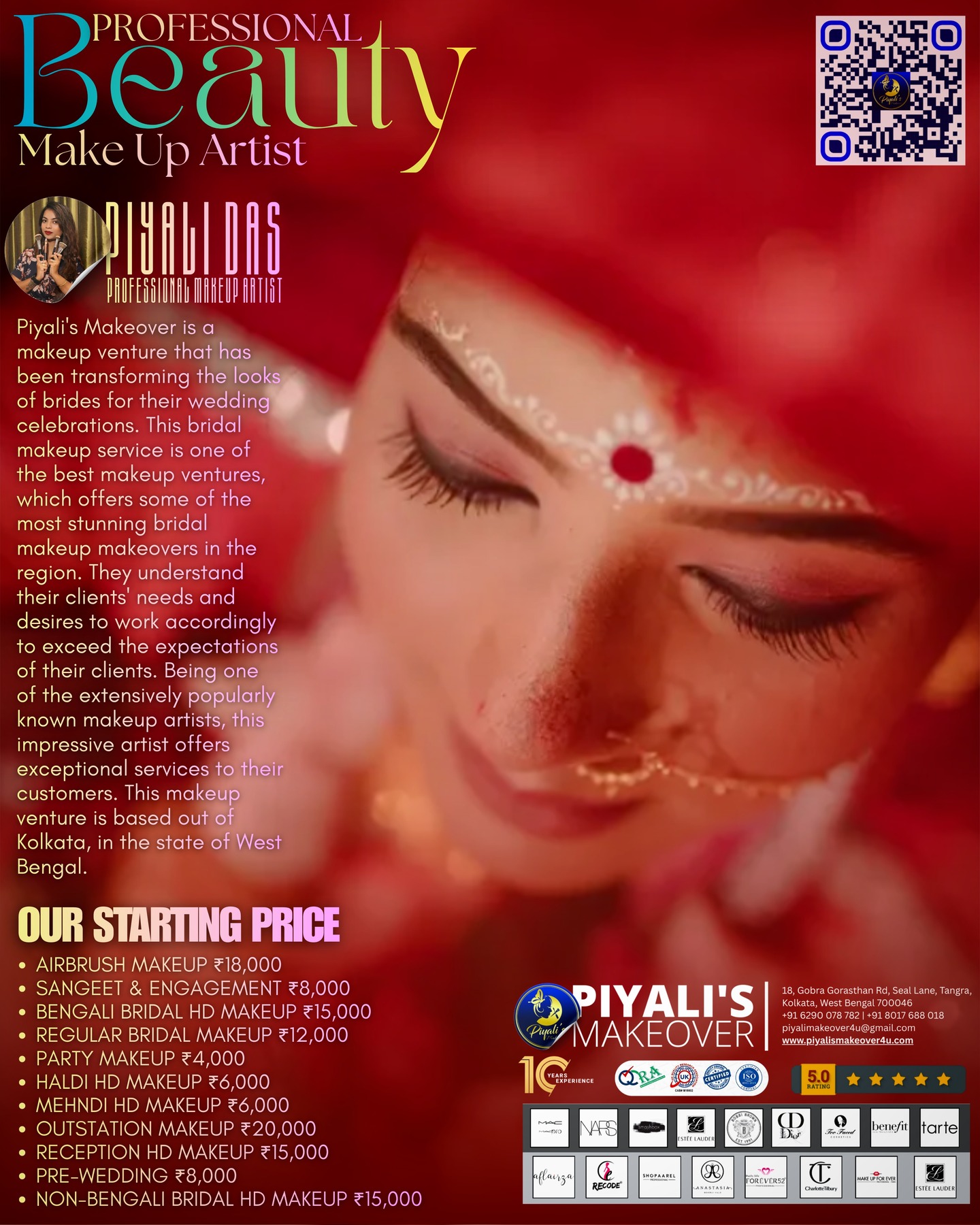 At Piyali’s Makeover, professionalism shines through every detail 💄🌸
Our certified and experienced makeup artists blend skill, creativity, and passion to bring out your most confident and radiant self ✨💖
From timeless bridal elegance to modern party glam and photoshoot perfection, each look is carefully customized using premium products, advanced techniques, and top-level hygiene standards 💍📸🌟
We don’t just create makeup looks — we create unforgettable transformations 🌹
💫 Feel the confidence of expert care
✨ Discover beauty done right, the professional way
📞 Call / WhatsApp: 080176 88018
🌐 Visit: www.piyalismakeover4u.com
#PiyalisMakeover #MakeupExperts #ProfessionalMakeupServices #BeautyProfessionals #FlawlessTransformation #BridalMakeupIndia #HDGlam #LuxuryBeauty #MakeupMagic #ConfidenceGlow ✨💄