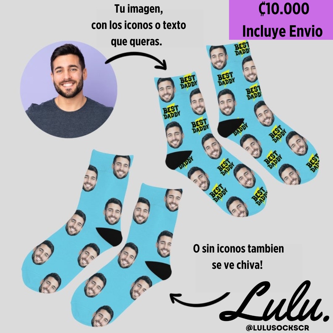Escribenos un mensaje y te explicamos como ordenar tu par de medias personalizadas!