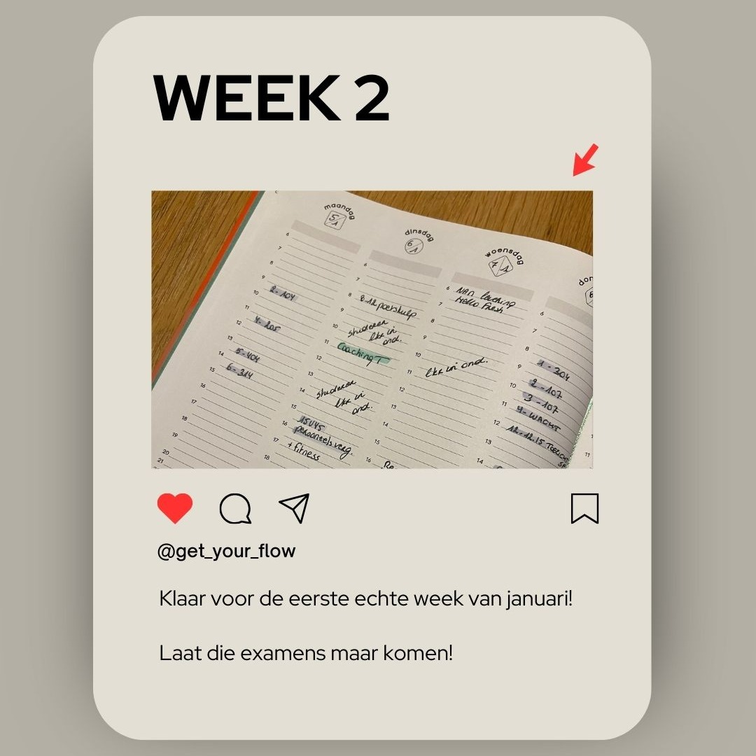 Klaar voor die eerste echte week van januari!