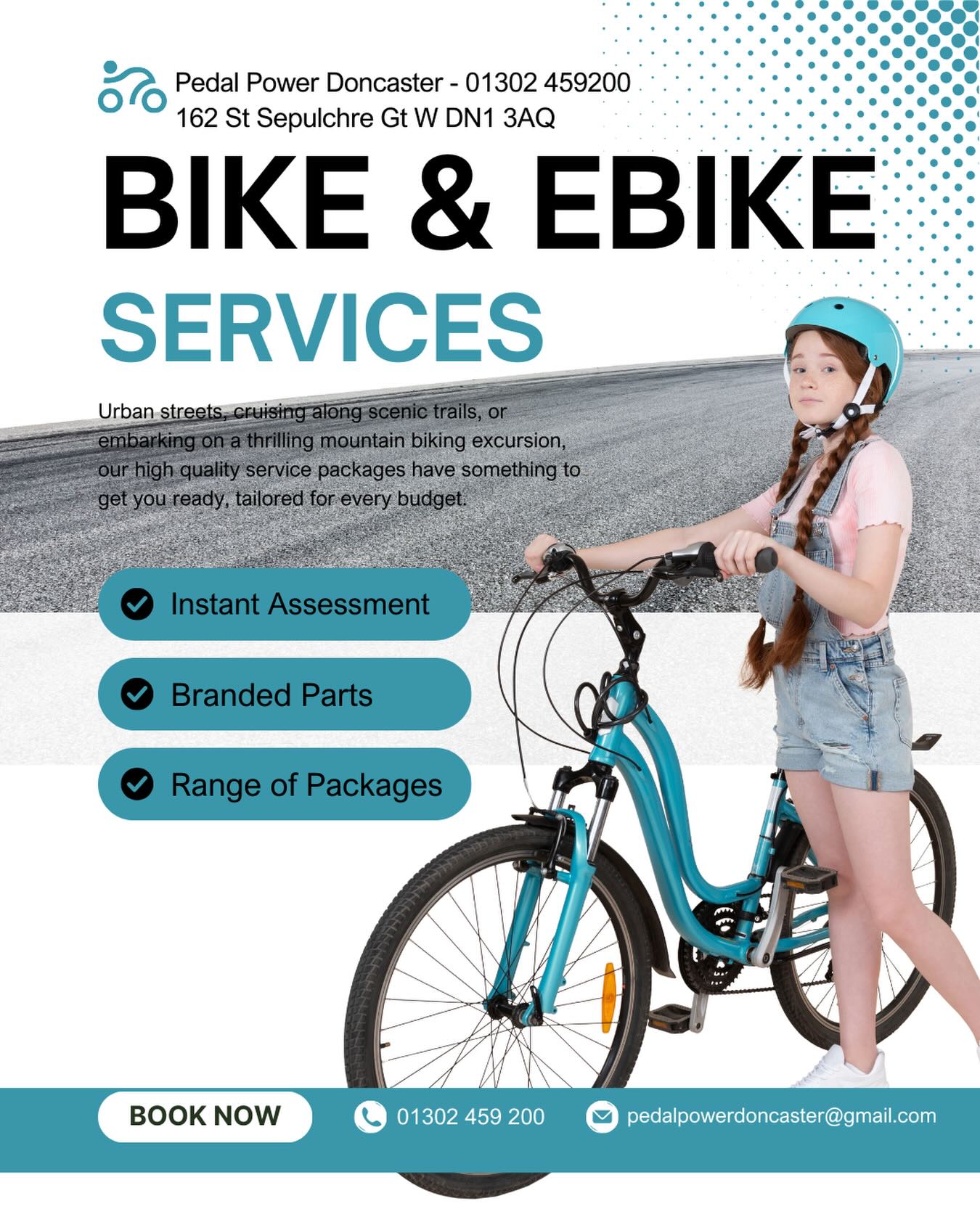 🔧 Keep your bike running like new
We offer bike & electric bike servicing packages to suit every rider — from quick tune-ups to full overhauls.
✔️ Safety checks
✔️ Professional setup
✔️ E-bike system checks available
📍 Doncaster
📩 DM us to book your service
#bikeservice #ebikeservice #bikemaintenance #biketuneup
#bikerepair bikeshop bikemechanic
cyclinglife bikelife
doncaster doncasterbusiness doncasterbikes
southyorkshire cyclinguk shoplocaldoncaster