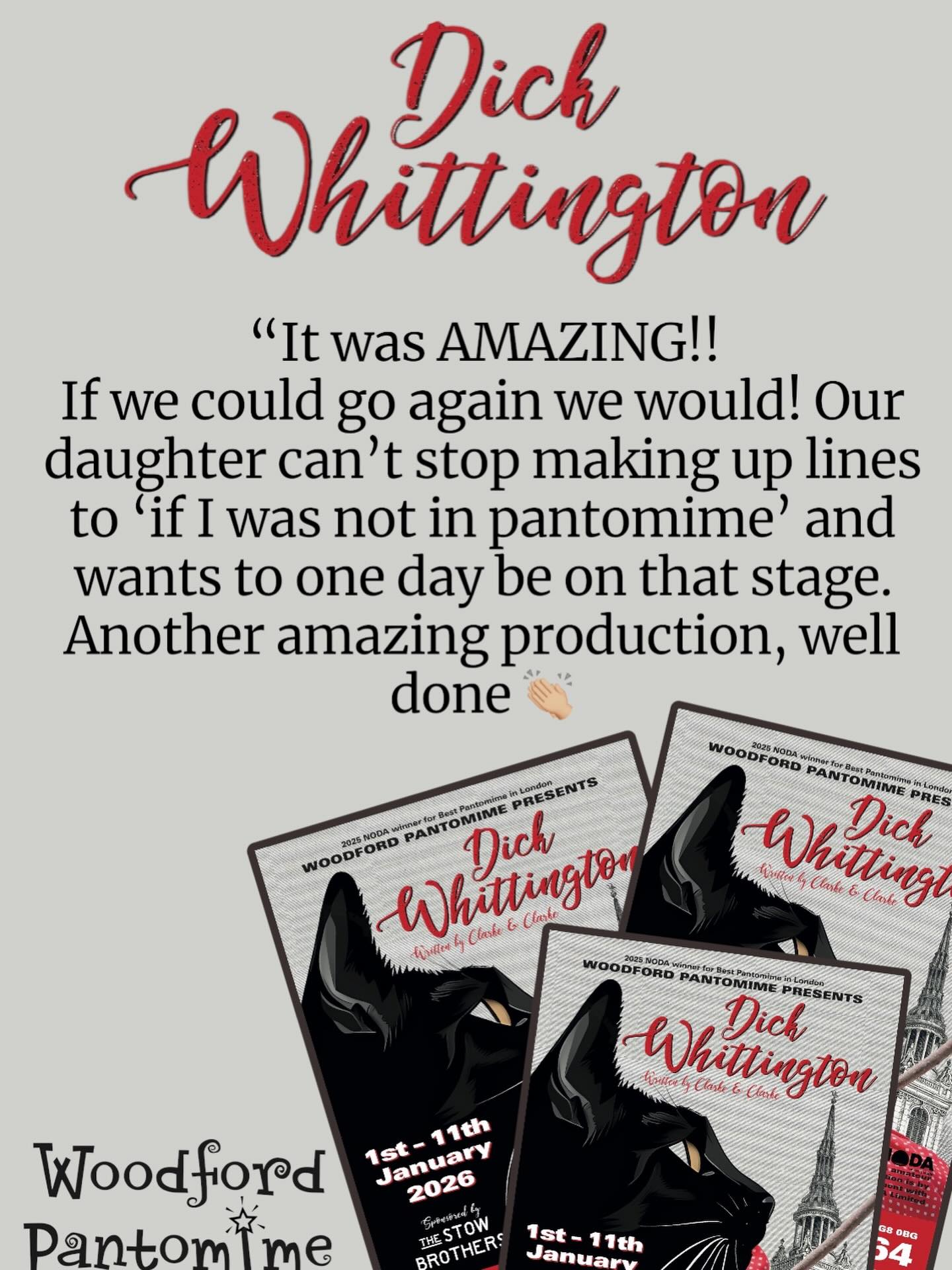 Thank you so much for your feedback!
Have you seen the show? We’d love to hear what you think 🐈⬛