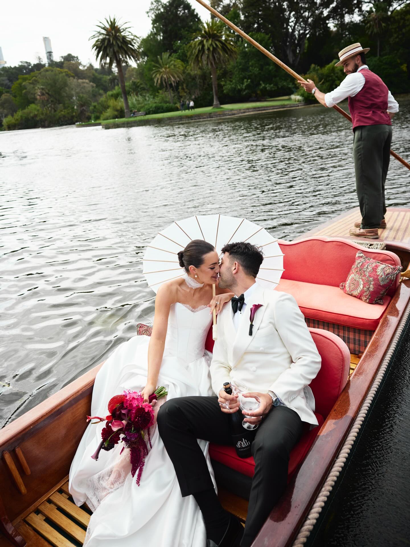 Ummmmm I cannot get enough of these two stunners getting married on NYE ππ₯°π what a pleasure!
@jayne_kelly @luke.nikolovski π
Photography @ginacawley_weddings
Videographer @videoboutique
Makeup @nikkiidimatteo
Hair @danni_theglosscollective
Dress @kwhbridal
Veil @calilybridal
Morning outfit @kat_thelabel
Hotel @theroycehotel
Venue @theterraceevents
Punting boats @royalbotanicgardensvic
Umbrellas @melbourneumbrellahire
DJ @ministryofdjsentertainment
Florals @soursunflower
Cake @good.good.cake