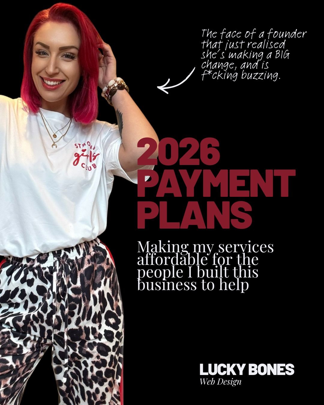 I had a really uncomfortable realisation about my own business over Christmas... my prices are unaffordable to the very people I BUILT this for.
It’s something i’ve noticed over the past 6 months, my clients have been changing from founders to larger businesses.
I would never want to stretch someone who is busy chasing their dream.
When a founder is building something brave, the last thing they need is a website bill that pushes them toward a loan, credit cards, or financial stress just to get started.
Most of the Lucky Bones builds are 5 pages, and under my old plan that meant finding £3,000 upfront for a £6,000 package.
I’ve decided that is unfair.
I don’t want anyone to feel they need to borrow money or get a business loan to work with Lucky Bones. A Fairy Godmother should be opening doors, not building new barriers by accident.
So as of 2026, we are changing the payment plans:
5 pages: £1,000 deposit
11 monthly payments for the remainder
3 page: £750 deposit
11 monthly payments for the remainder
Single page: £500 deposit
5 monthly payments for the remainder
All of this then got me thinking about my social media offerings..
So... Let’s make those achievable too!
Graphics only: 12 per month – £250 pm
(Sized for both Instagram and LinkedIn)
All in socials: 12 posts – £500 pm
(Written, graphics created, scheduled on both IG and LI)
(Available for all businesses, not only website clients.)
Here’s my promise...
In 2026 I want my services to be achievable for the people I created this business for. Websites and marketing that support growth without the pressure of borrowing.
If your website or social media is on your growth list, this is your sign to step in.
Now booking for January and February, get in touch! 🔥
hashtag#webdesignuk hashtag#smallbusinessuk hashtag#SEO hashtag#socialmediamanagement