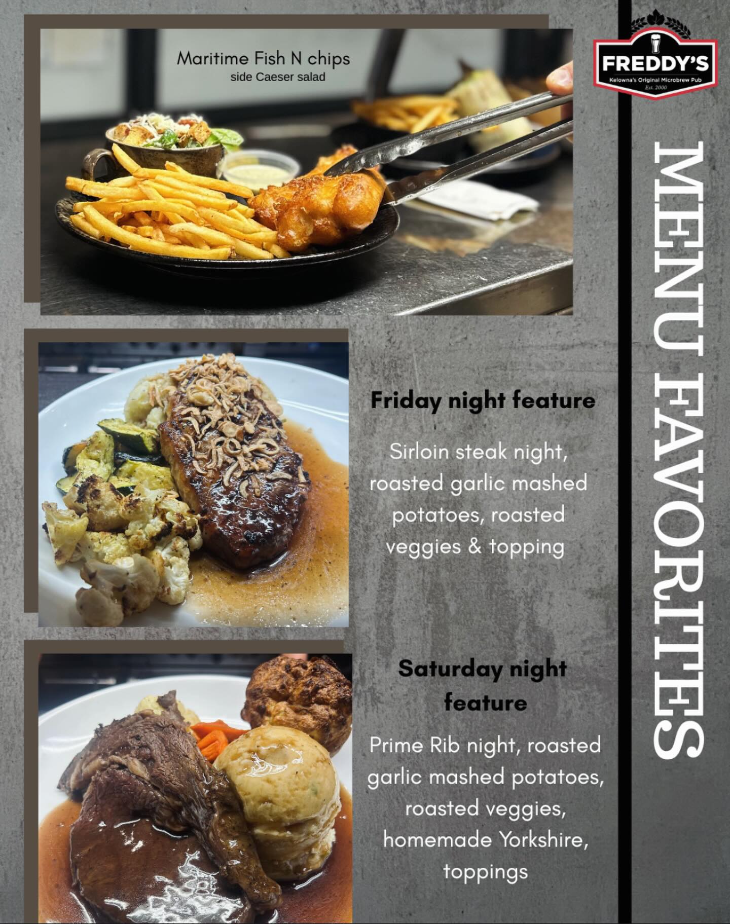 From fan favorites to weekend specials, Freddy’s brew pub is ready to serve you in 2026!🎉
#sunday #foodfavourites #2026