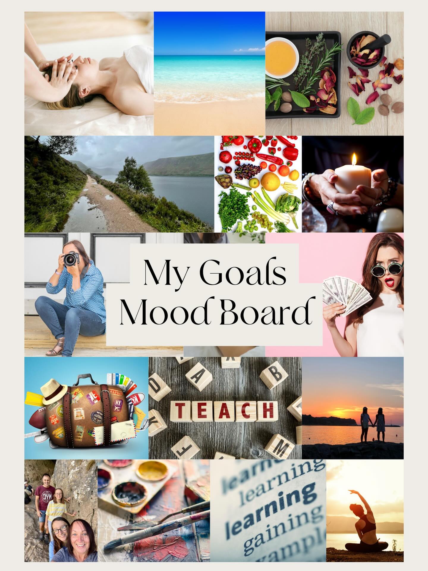 Itās time for a new mood board! This year, Iām focusing on⦠Learning: exploring ancestral history and herbal medicine. Teaching: making ābudget-friendlyā gardening accessible to everyone through workshops and talks. Iām also prioritizing self-care, with more walking, painting, travel, and reiki.
Whatās on your board this year? Do you think youāll tick it all off?