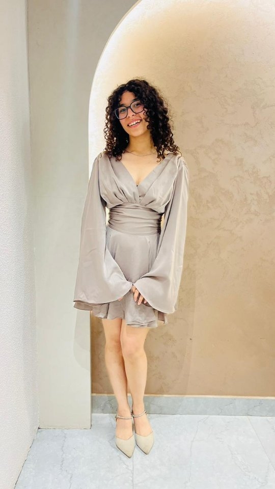 POV: Wrapped in satin and serving main-character energy 🤍
✨ Moonlit Grace — now available
🔗 www.cheriecharmofficial.com
#satindress #vneckfrockdesign #bellsleeves
#newcollection