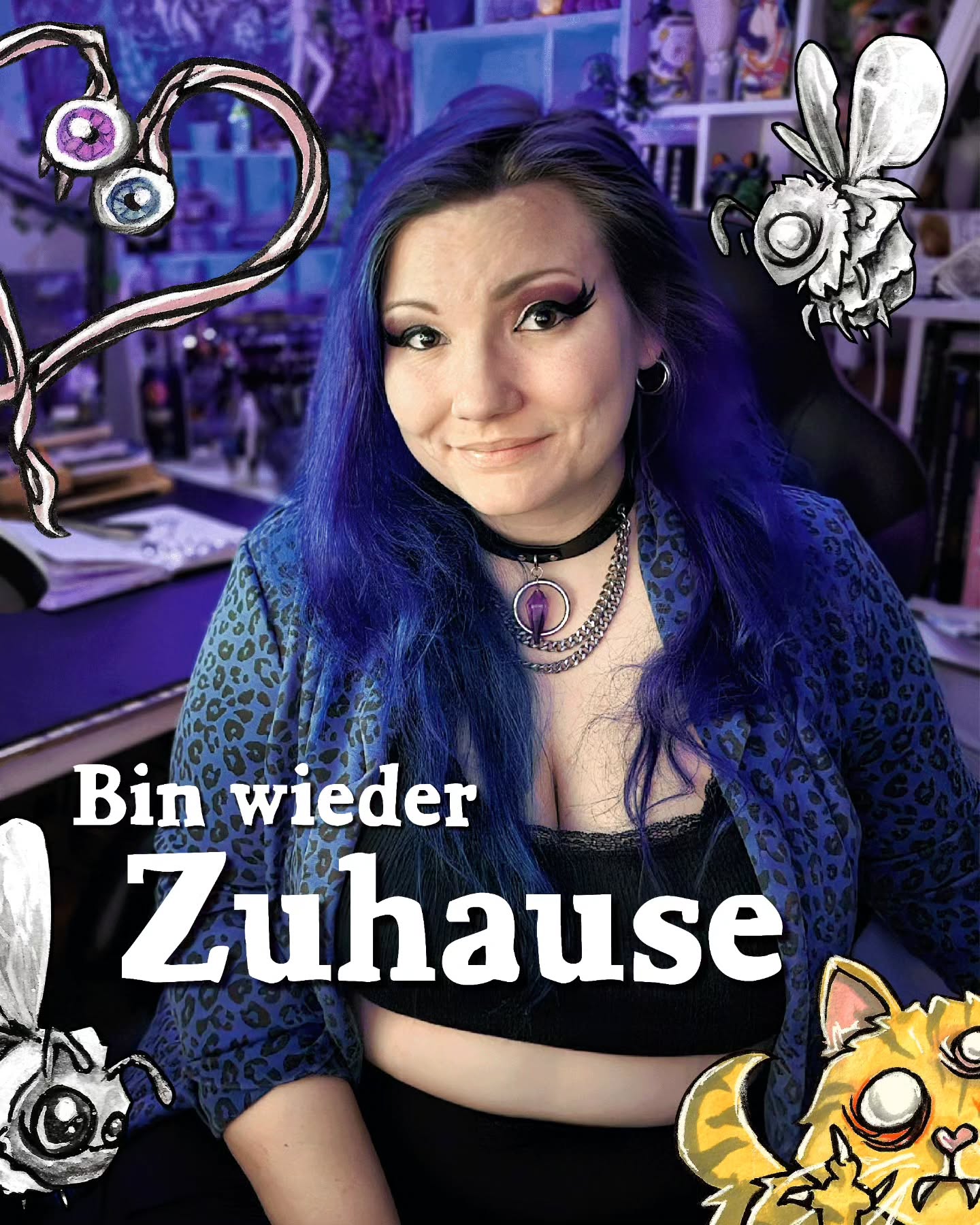und kann endlich wieder anfangen. Acht Wochen Traumatherapie sind durchgestanden. Es war sehr intensiv und ich kam ein großes Stück weiter. Das nächste Intervall ist bereits geplant aber bis dahin ist noch etwas Zeit. ❤️🩹
Wie ist es euch in der Zeit ergangen? Seid ihr gut über die Feiertage gekommen?
Bild 2 • Diese Pilze sind während der Therapie mit Aquarellfarben entstanden - draußen in der Sonne mit dicker Jacke. Ich würde den Winter gern durch einen verlängerten Herbst eintauschen. 😅✨️
Bild 3 • Ich hatte echt Glück mit der Aussicht aus dem Patientenzimmer. Zwischen den Therapien konnte ich Vögel und Eichhörnchen direkt am Baum beobachten. 🥺💕
Bild 4 • Im Rahmen der Therapie habe ich ein Weihnachtshäuschen umgestaltet. Aus "weihnachtlich" wurde ein Hexenhaus. Möchtet ihr das komplette Haus sehen? ✨️
Bild 5 • Super-Mini-Atelier
Bild 6 • Bei meinen Spaziergängen habe ich verdammt viele Fotos gemacht. Vögel, Bäume, Pflanzen, Pilze - alles was irgendwie spannend aussah. Mein Handy platzt vor Referenzmaterial für neue Kunst.😅
Bild 7 • Dieses Werk ist während der Traumatherapie entstanden und wird Thema in meinem ersten Blogbeitrag dieses Jahr.
Bild 8 • Noch mehr Natur.
Ich hoffe euch geht es soweit gut und ihr konntet entspannt ins neue Jahr starten. Wünsche euch allen viel Kraft, Kreativität und Gesundheit.
#surrealart #artist #darkart #nature #ptsdrecovery