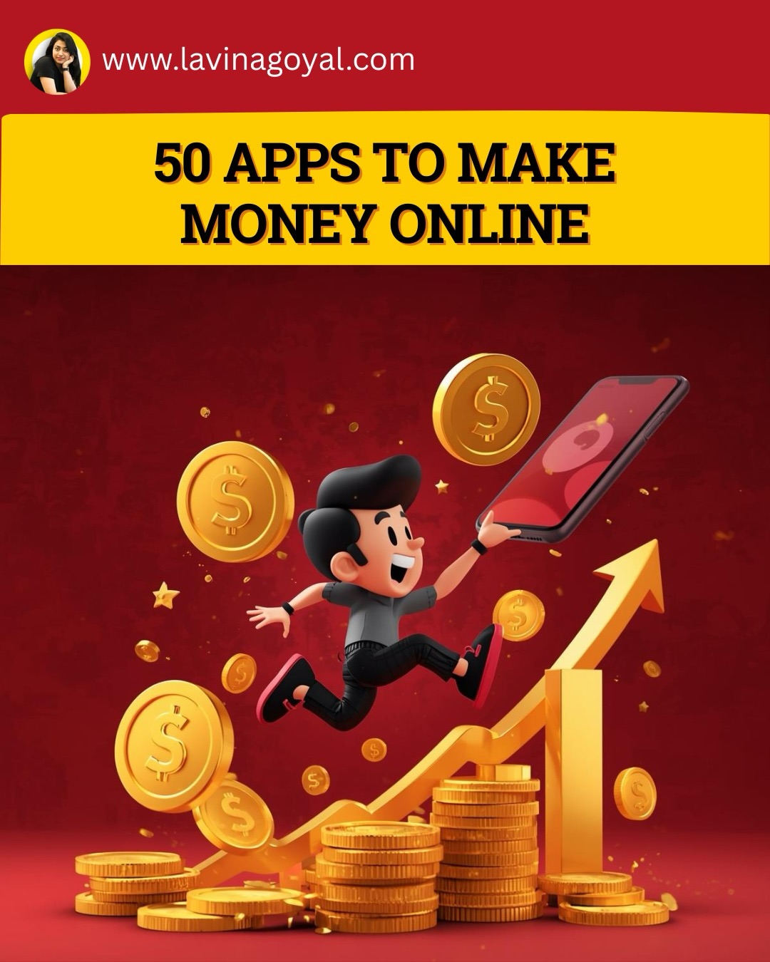 💰 **Want to Earn Online Using Your Mobile?**
Here are **50+ Apps to Make Money Online** 📱🔥
✨ From:
✔ Selling old stuff
✔ Writing & proofreading
✔ Selling photos
✔ Video ads & voice work
✔ Freelancing platforms
👉 Perfect for **students, beginners & side-hustlers**
No big investment, just skills + smart platforms 💡
📌 **Save this post** for later
🔔 Follow @lavinagoyal for more **digital income ideas**
#MakeMoneyOnline #lavinagoyaldigital #earnmoneyfromhome #earn #earnings