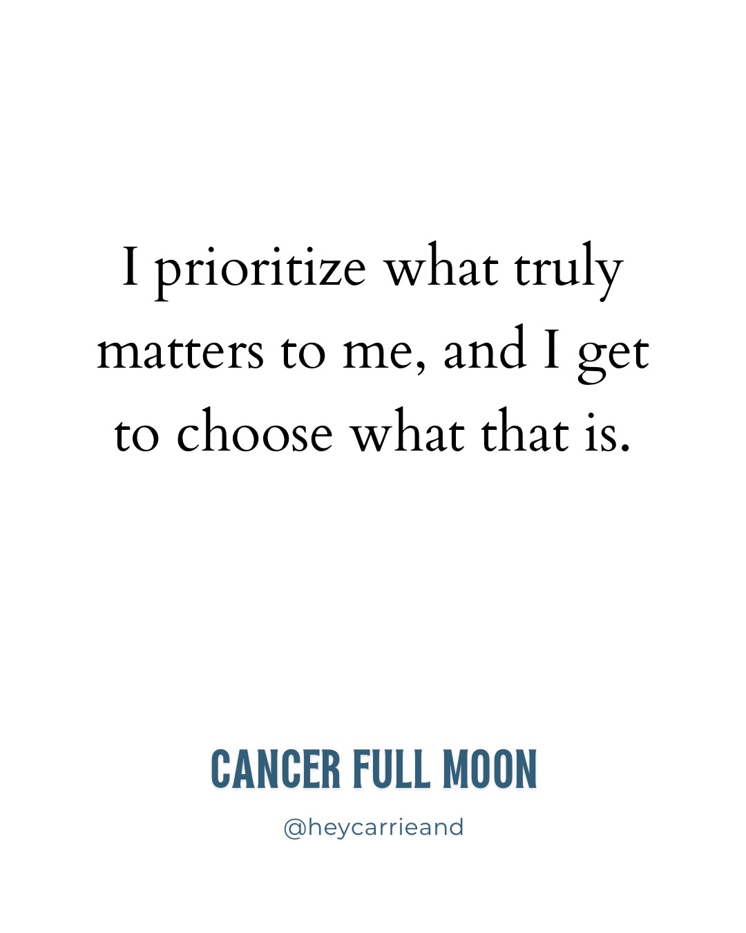 This weekend’s Cancer Full Moon invites us to check in with what actually matters — both emotionally and long-term.
What affirmation feels most needed for you right now?