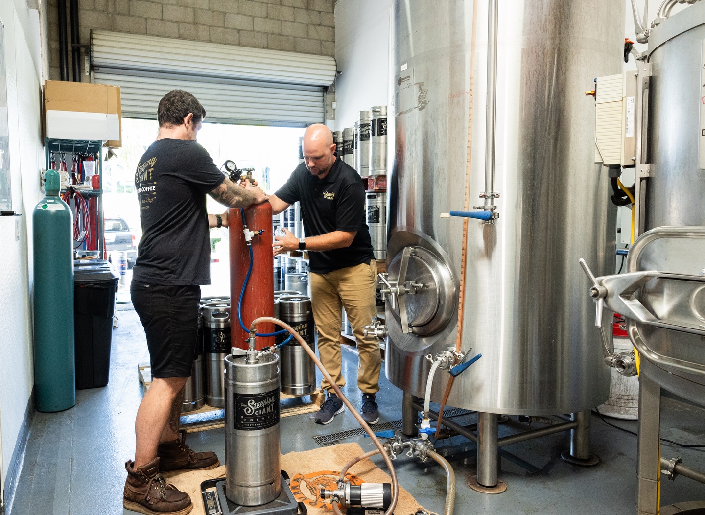 Just a couple of guys, some serious tanks, and a mission to make the smoothest damn cold brew in SoCal.
No shortcuts. No corporate nonsense. Just coffee, teamwork, and a whole lotta nitrogen. 💪☕
#coldbrew #sandiegocoffee #smallbatch #craftcoffee #nitrocoffee steepinggiant