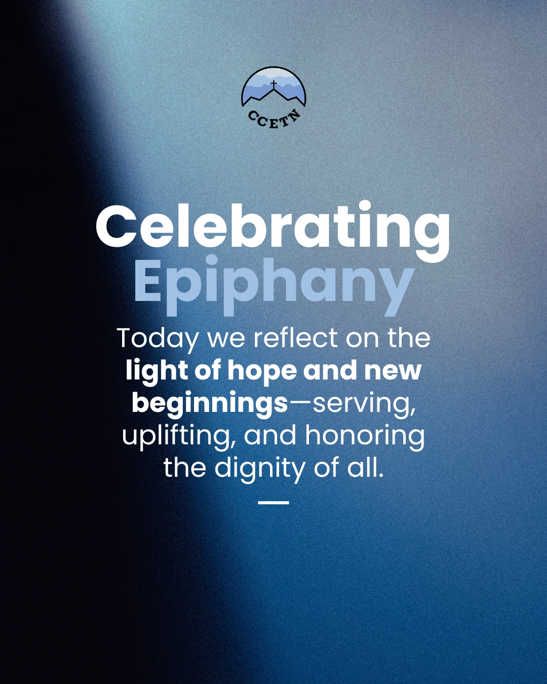 ✨ Today, on Epiphany, we reflect on the light of hope and new beginnings.
We’re inspired to serve, uplift, and honor every person’s dignity.
Join us in shining Christ’s love in East Tennessee! 💙🌟
#Epiphany #CCETN #ServeWithLove #Hope #Community #FaithInAction