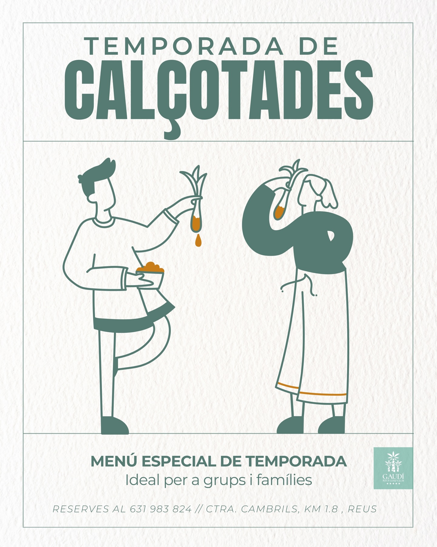 ✨INAUGUREM LA TEMPORADA DE CALÇOTS✨
Al nostre restaurant ja ho tenim tot a punt per donar la benvinguda a la temporada de calçots. Oferim calçotades per a grups i famílies, ideals per compartir i gaudir d’un bon àpat.
Calçots, salsa, bona cuina i una experiència per assaborir sense presses.
📞 Reserva prèvia obligatòria
Us hi esperem aquesta temporada!