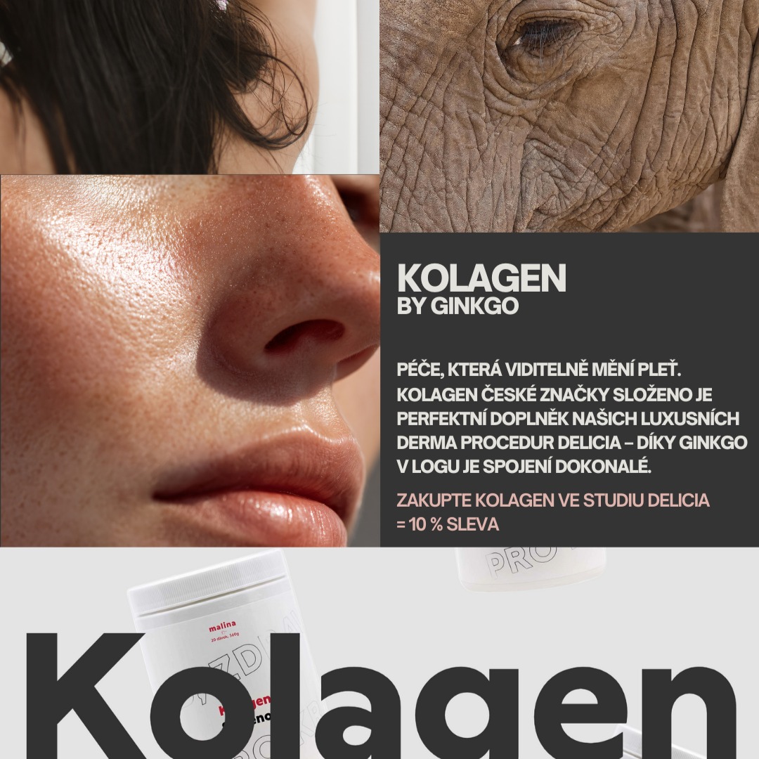 Získejte mladistvou, pevnou a zářivou pleť s kolagenem české značky Složeno, ideálním doplňkem našich luxusních derma procedur Delicia. Luxusní péče, viditelné výsledky – jen pro stálé nebo nové klientky.
Zbavte se vypadávání vlasů, hrubé pleti a vrásek jako má slon 🐘