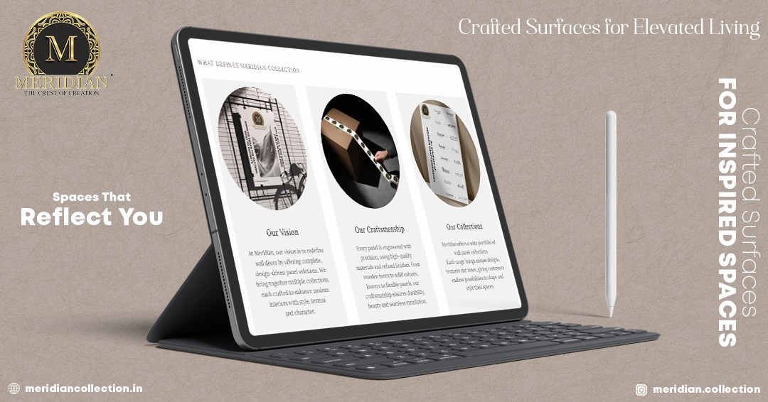 Looking for surfaces that redefine spaces? ✨
Explore the Meridian Collection online and discover a world of wall panels, louvers, textures, and design-forward finishes—crafted for modern homes and commercial interiors.
From bold statements to subtle elegance, inspiration is just a click away.
Dive in. Discover more. Design better. 🤍
👉 Visit our website and explore the complete Meridian range
meridiancollection.in
#MeridianCollection #ExploreMeridian #InteriorDesignInspiration #WallPanelDesign #ModernInteriors ArchitecturalSurfaces