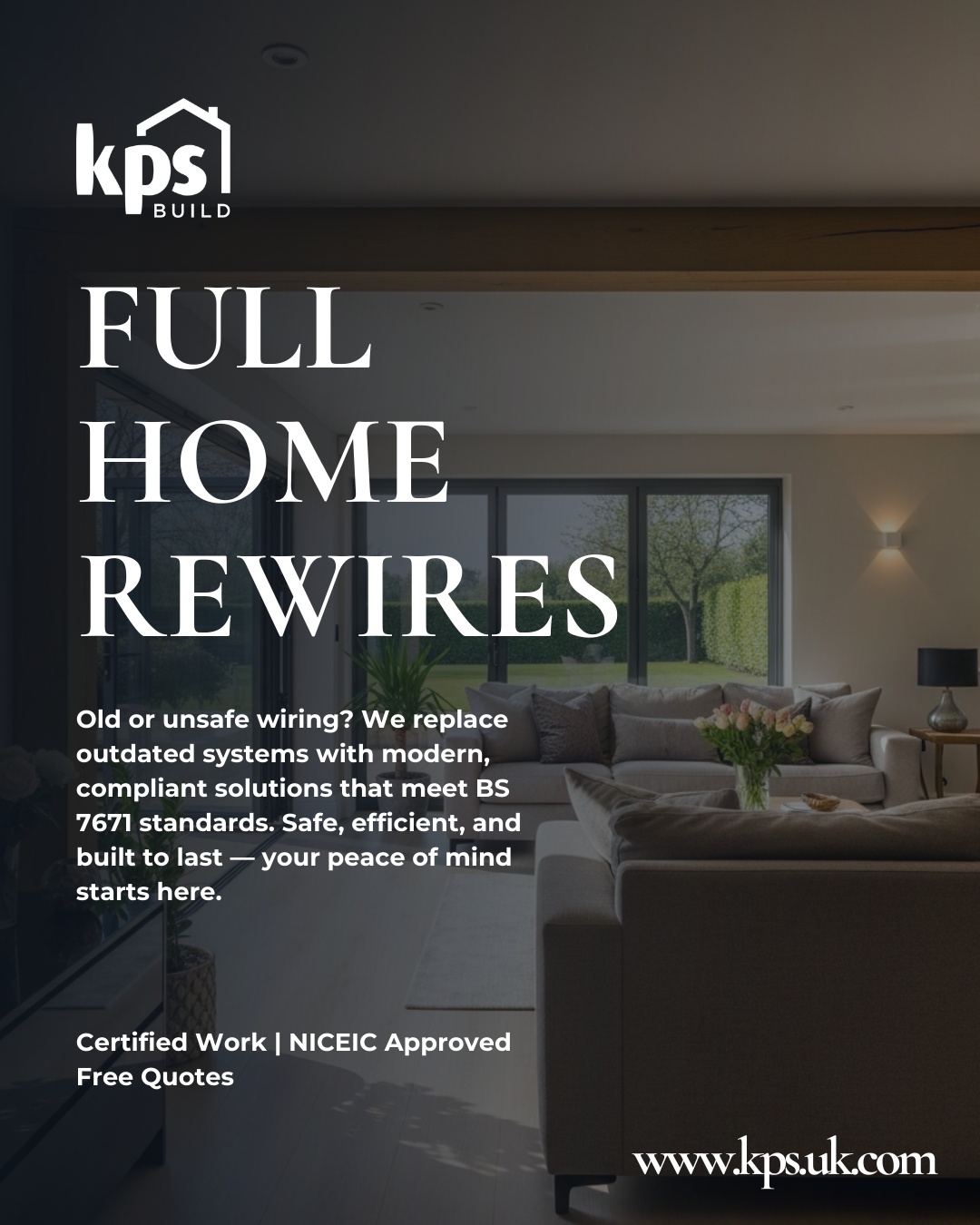 ⚡️Is your home’s wiring stuck in the past? Outdated electrics aren’t just inconvenient — they’re unsafe. Many Sussex homes still rely on decades-old systems that can’t handle today’s tech-heavy lifestyle. That’s where KPS Build steps in.
Our NICEIC-approved electricians deliver full home rewires that meet the latest BS 7671 standards, giving you complete peace of mind. Every cable, socket, and switch is replaced with precision and care — because your safety and comfort come first.
We’re a family-run West Sussex business with over 50 years of combined experience in residential renovations and electrical installations. From luxury new builds to character restorations, we’ve rewired homes across the county — safely, efficiently, and always on schedule.
✨Expect:
• Clean, compliant installations
• Transparent quotes (no hidden costs)
• Certified work and local expertise you can trust
Your home deserves more than a quick fix — it deserves craftsmanship built to last. 💡
📲 Request your free quote today via the link in bio and discover why homeowners across Sussex choose KPS Build for reliability that truly shines.
Save this if you’re planning a renovation 🔧
Tag someone who’s overdue for a rewire 🔌
#KPSBuild #FullHomeRewire #SussexBuilder #ElectricalSafety #HomeRenovationUK #WestSussexHomes #NICEICApproved #SafeElectrics #BS7671 #HomeUpgrade #ModernLiving #SmartHomeReady #RenovationExperts #LocalBuilder #QualityWorkmanship #SussexRenovations #HomeImprovementUK #TrustedTradespeople #FamilyRunBusiness #PrecisionConstruction #ElectricalInstallation #LinkInBio