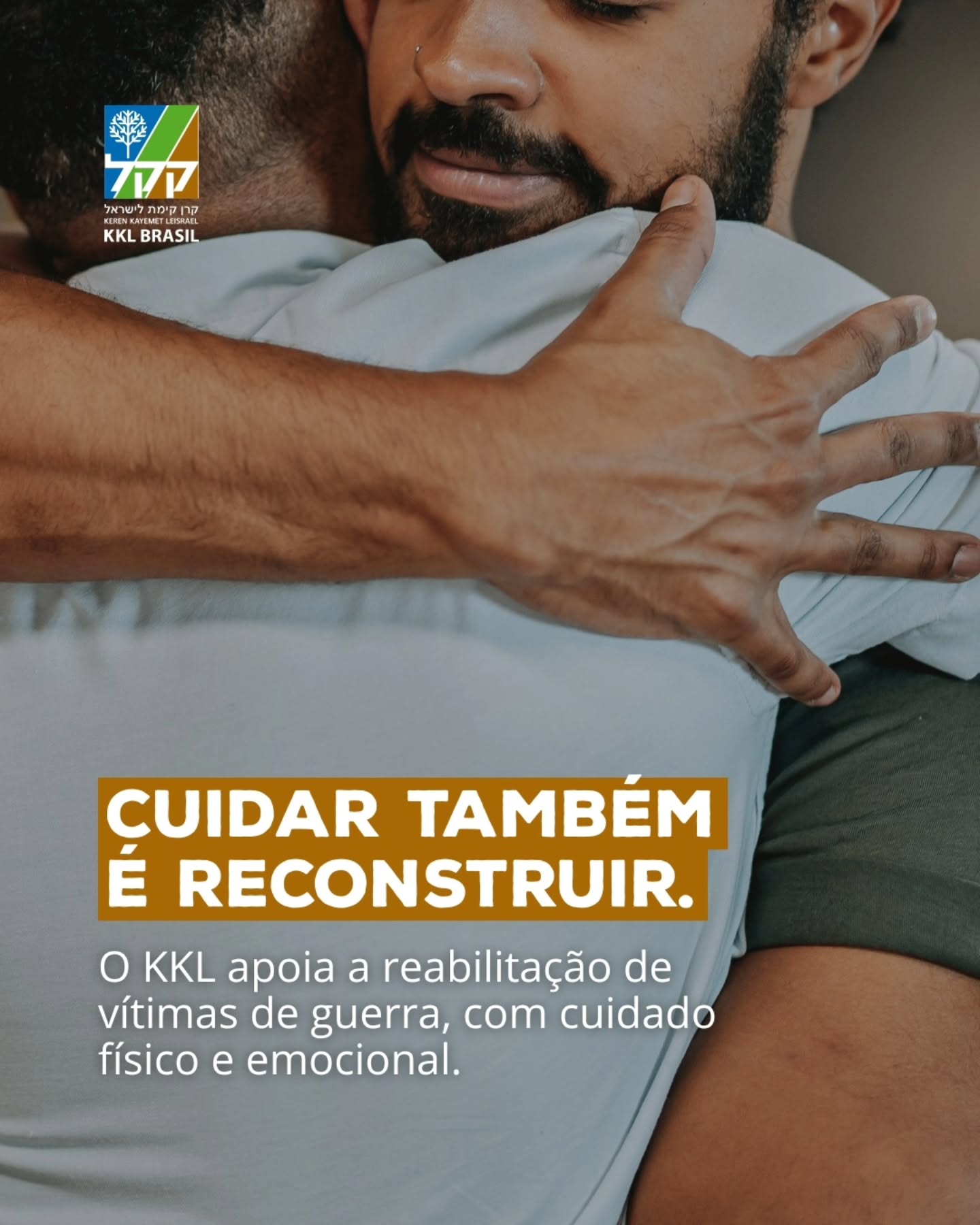 O cuidado vai além do físico.
O KKL apoia programas de reabilitação e terapia para vítimas de guerra, ajudando pessoas com próteses e apoio psicológico a retomarem suas vidas com força e coragem.