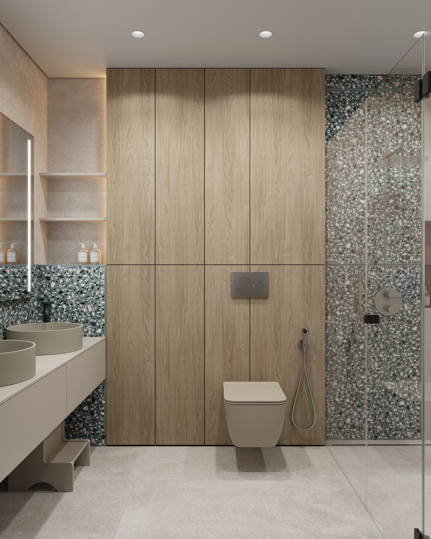 Children bathroom design in a townhouse project✨
______________________
•design-project “Nordic Ember”
•#did_nordicember
•design: @design.in.details
•location: Zagreb, Croatia
______________________
📩DM to begin your design journey with us
#bathroomdesign #modernbathroom #interiordesigninspiration #miamiinteriordesign