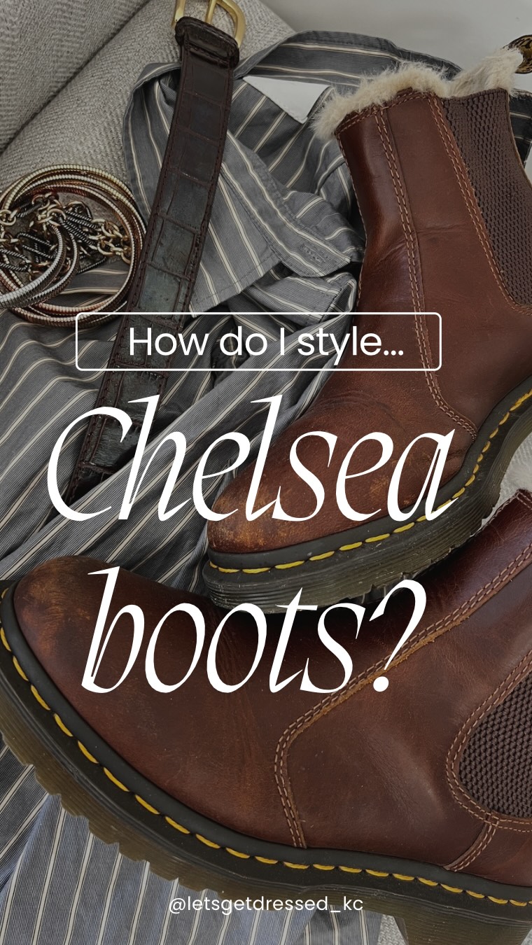 We wait all year long to wear those cute booties we have in the back of our closet, and yet when cold weather hits… we realize we have no idea how to actually style them. NOT ANYMORE!!
Here are my two simple guidelines to styling those Chelsea boots that looked SO cute on Pinterest and yet SO confusing in the bedroom mirror.
#style #styletips #outfitinspo #personalstyle #personalstylist