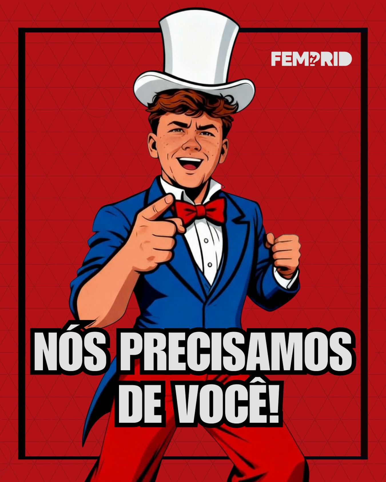 Deus não precisa de nós, mas nos dá o privilégio de servi-lo de diferentes maneiras. Pensando nisso, nossa diretoria precisa de você, para ajudar no serviço (e sim, há bastante serviço e precisamos de pessoas e seus diferentes dons e talentos para nos auxiliar).
Você tem disponibilidade, e interesse de servir junto a nossa federação? Recentemente criamos a comunidade no Whatsapp, e nela existe um grupo chamado Voluntários, caso você tenha interesse entre nesse grupo e aguarde, pois em breve estaremos conversando com os voluntários, para orientar e direcionar em quais áreas servir e como servir a nossa Federação.