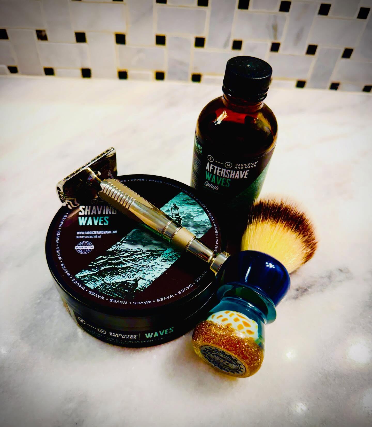Thank you @lambda_razors @yaqibrush @barristerandmann #sotd #wetshaving