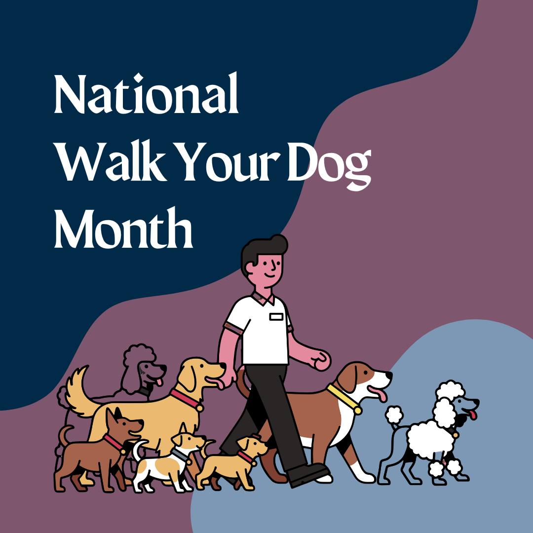 🐾 January is Walk Your Dog Month! 🐾
This month, we celebrate the simple joy and big benefits of walking our furry friends. Regular walks aren’t just great for pets; they support mental health, stress relief, and strengthen the human–animal bond.
So grab that leash, bundle up and get moving, and enjoy some quality time with your four-legged companions. Your pets and your wellbeing will thank you! 🐾