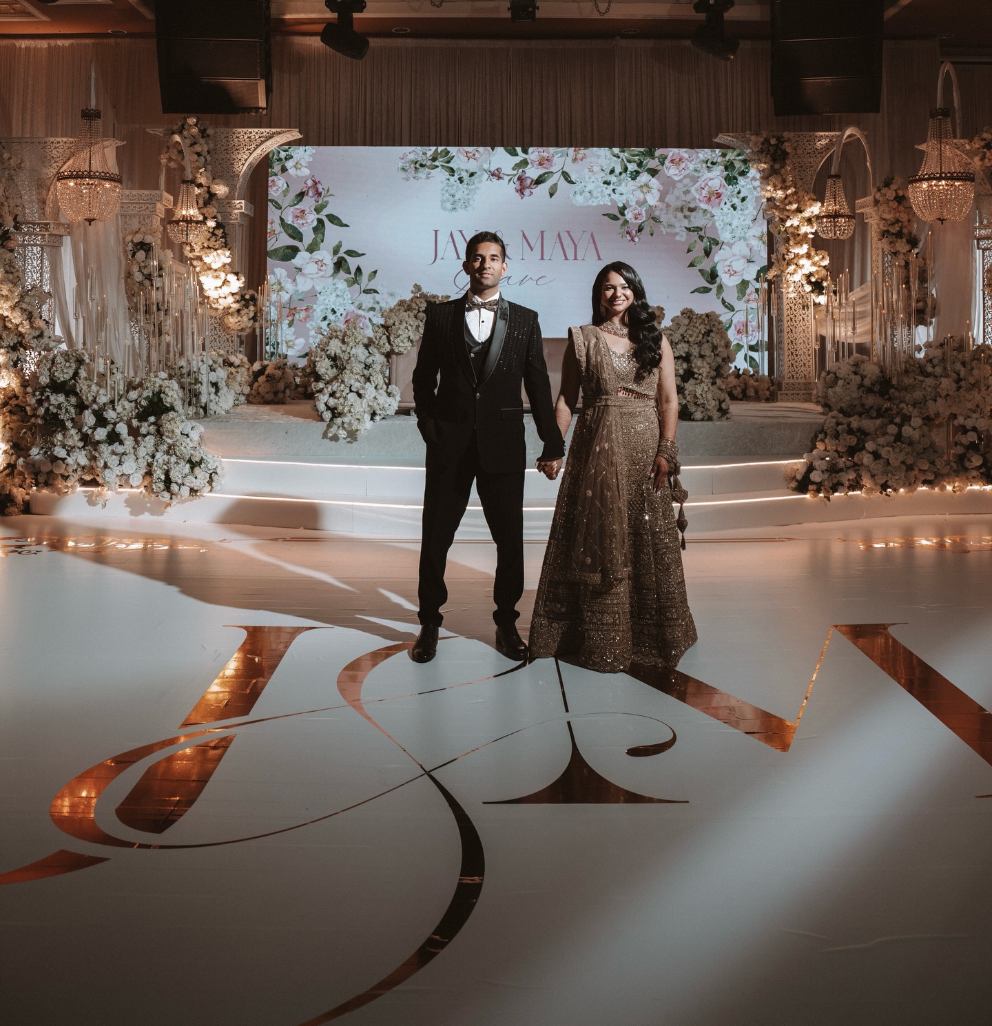 Where timeless romance meets modern luxury.
Statement drapery, cascading florals, warm candlelight and custom details — every element designed to transform the room and set the mood.
We were truly honoured to be part of Maya’s special day and bring this vision to life.
Design, Decor & Florals @universaldecor
Planner @alwaysandforeverwedding
Beautifully captured by @hongphotography
Venue @crownpalacebanquethall
Screen @dhtenthouse
Vinyl @westend.floorwraps
Stairs @createdbyalliance
Our stunning couple @mayaadave
#WeddingReception #LuxuryWedding #WeddingDecor #WeddingDesign #weddingstyling