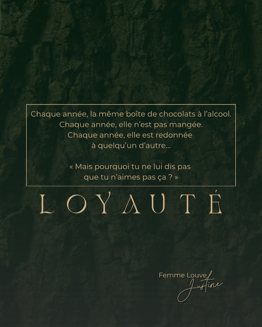 Et si poser une limite n’était pas un manque d’amour,
mais un acte de respect — pour toi et pour l’autre ?
Beaucoup de silences que tu portes ne t’appartiennent pas.
Ce sont des loyautés anciennes, transmises, intégrées, répétées.
Il est possible d’honorer ta lignée sans te trahir.
De rester en lien sans t’effacer.
Si ce message résonne,
si tu sens que toi aussi tu es prête à sortir du silence
et à reprendre ta place dans ton histoire…
Commente MURMURE
et rejoins le mouvement des femmes lignantes
#MemoireDuCorps #FemmesLignantes #LiberationFeminine #MemoireCellulaire #MemoireTransgenerationnelle