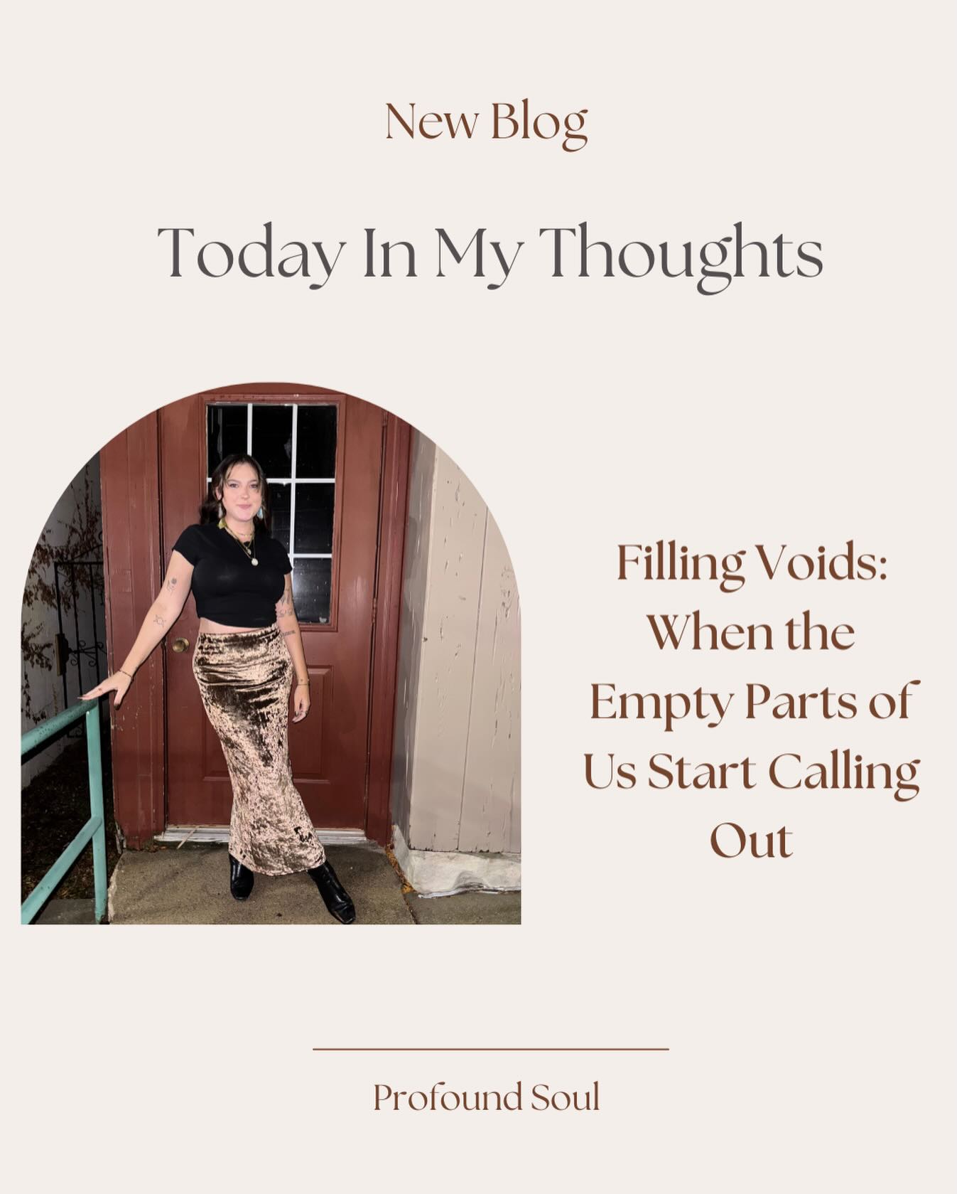 Sometimes we don’t talk about it. The emptiness.
The quiet ache.
The parts of us that feel like something is missing, even if we can’t name what it is.
So many of us try to fill those voids however we can… with distractions, chaos, addictions, relationships, habits, anything that lets us escape the feeling for a moment. But eventually, the emptiness asks to be seen. And that can be terrifying… but it can also be the beginning of healing.
I wrote something deeply honest about filling voids, the silent struggle of becoming addicted to not feeling, and the courage it takes to face what hurts instead of running from it. I also included a gentle grounding ritual at the end for anyone who needs support while reading.
If this resonates with you, your story, or your healing journey, I invite you to read it. You can find it at profoundsoul.com under Thoughts.
You’re not alone. You never were.
