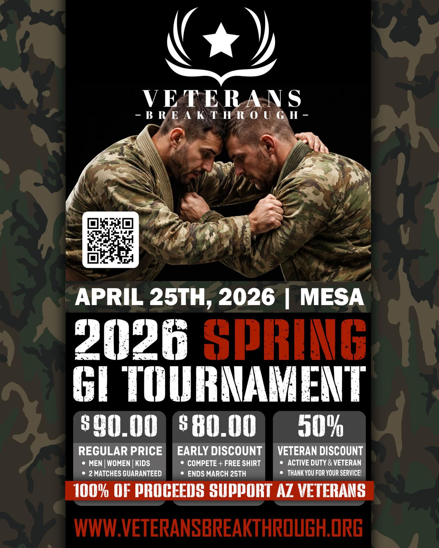 Arizona Jiu-Jitsu - it’s time to COMPETE FOR A CAUSE!
MARK YOUR CALENDARS! We have officially unlocked the early bird registration for our Spring tournament!
This time around, get ready to put on your fanciest Gi as you will be competing in an airplane hanger!
All ages and all belts: Brackets for M/W/KIDS
If competing with your fellow AZ jiu-jitsu friends wasn’t awesome enough. 100% of the proceeds from the event go to support ARIZONA VETERANS! Your registration fee is also 100% tax deductible!
Register today to received early bird pricing and a free shirt.
THANK YOU for all you do to give back and contribute to the amazing jiu/jitsu culture we’ve all built in AZ!
Register here: https://smoothcomp.com/en/event/27706
#bjj #arizona #mma #fyp #foryou