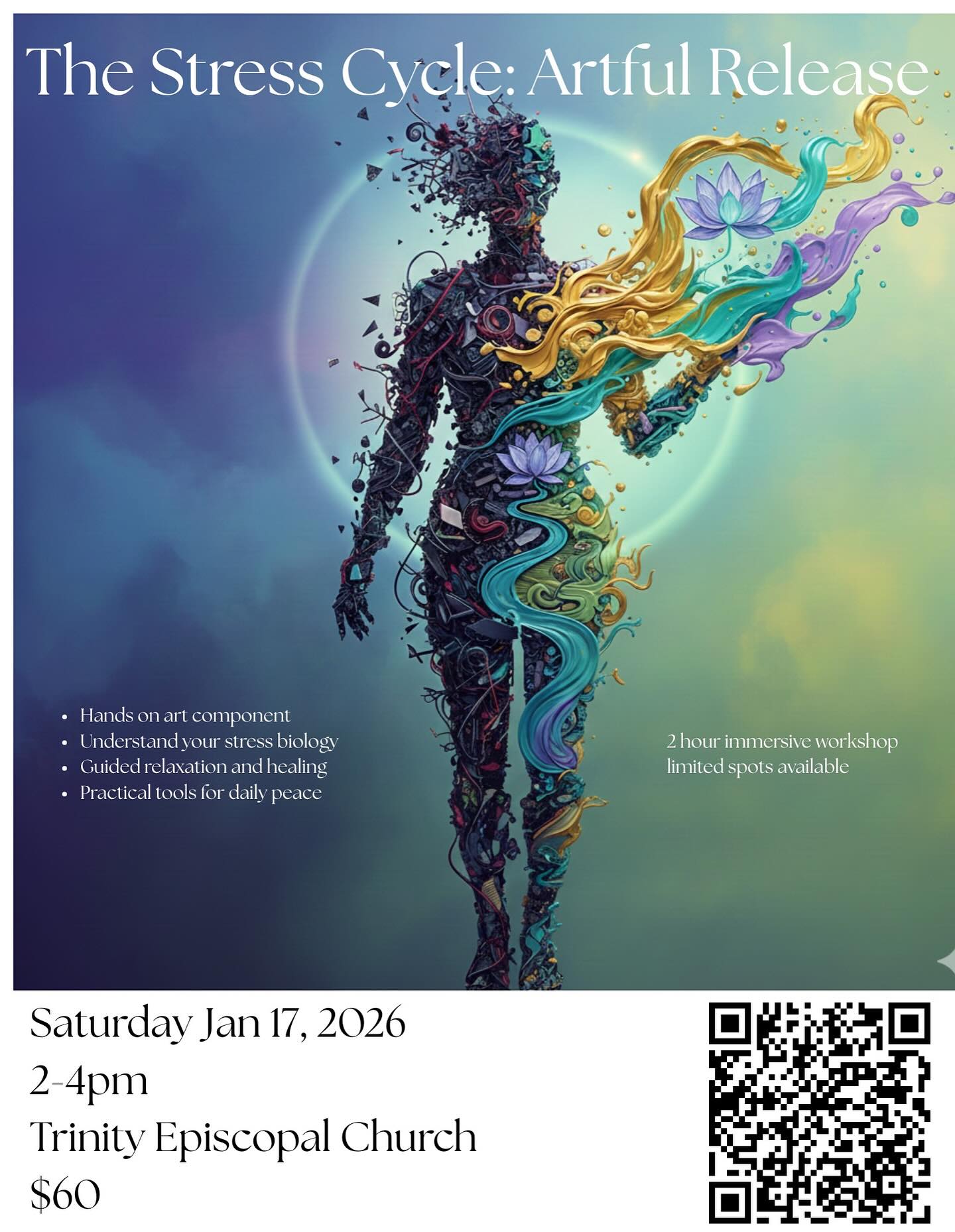 Super excited for the first collaboration of the New Year! Six spots left! Come join a beautiful workshop that holds space for both the science and the art of the stress cycle and how we can best manage our relationship within. 🧡
https://forms.gle/h1vme7wXg5d5LJYa9n
#thesparrowproject360 #workshopsforwomen #vermontworkshops #mentalhealthmatters #stresscycle