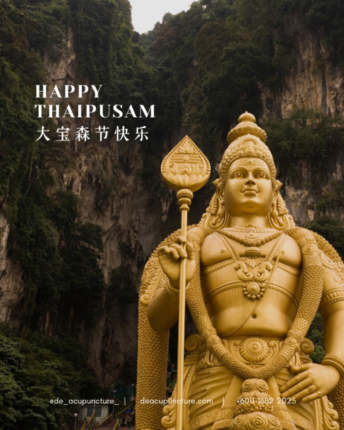 Selamat Hari Thaipusam! 🕉️
Wishing you a joyous and blessed Thaipusam!
This sacred festival, dedicated to Lord Murugan, is a powerful reminder of faith, endurance, and the triumph of good over evil.
May you and your family be showered with strength, wisdom, and divine blessings today.
#Thaipusam #SelamatHariThaipusam #LordMurugan #Festival #Malaysia #Unity