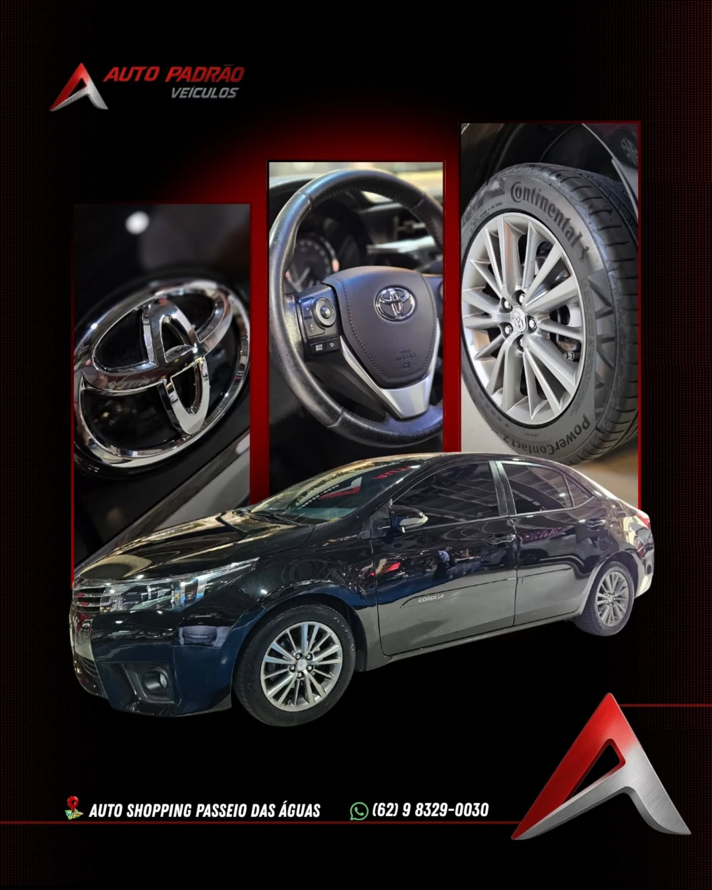 TOYOTA COROLLA 2.0 XEI
Ano/Modelo: 2016/2017
Câmbio: Automático
Combustível: Flex
Cor: Preto
Lugares: 5
R$95.900,00
Facilitamos a entrada
Financiamos com as melhores taxas
Aceitamos seu carro no negócio.
Entre em contato para maiores informações:
(62) 9 8329-0030
Auto Padrão Veículos Auto Shopping Passeio das Aguas Goiânia - GO.
#toyotacorolla #corollaxei #toyota #corolla2018 #CarrosSeminovos