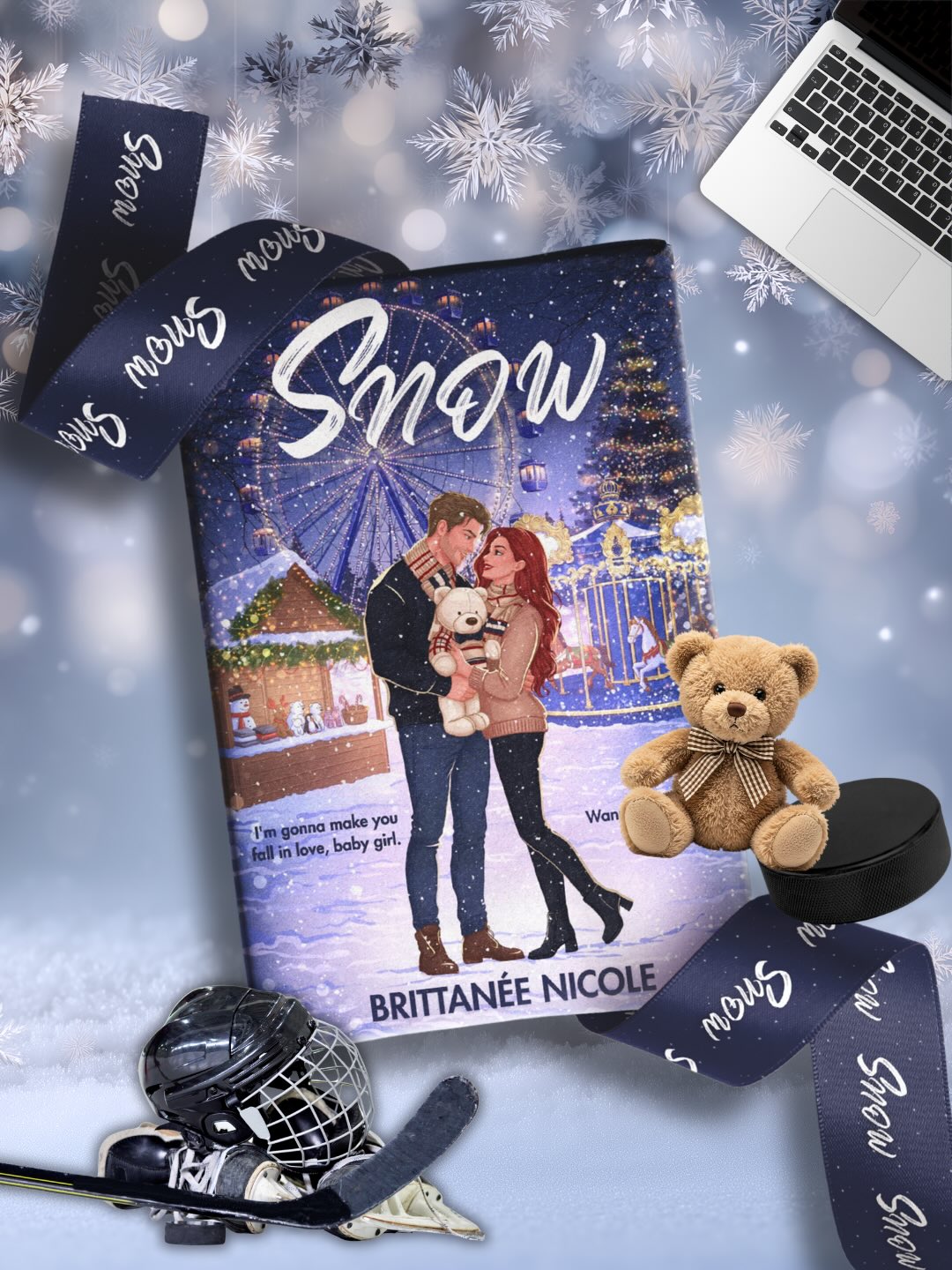 S N O W
❄️
oh boy is daddy home 🥵🫠 snow by @authorbrittaneenicole is out now and it is age gap, how to lose a guy in ten days perfection wrapped up in a perfect little gift box.
•
this sets up the new romantics perfectly and i honestly have no words bc THIS MAN?! THIS. MAN. holy mother of god. the mouth on him could take my TF out and i’d say “please sir, may i have some more”
•
please read this book. then buy the audio when it comes out. and the read it again because my god. it will have you swooning, crying, laughing, sweating, and crying again, but not from the eyes.
•
and as usual, a huge shoutout to my boo boo @the_bookish_romantic for all of her work with @authorbrittaneenicole on this series and book bc EVERYTHING IS PERFECTION. okay and also have you SEEN this paperback?! 1000/10
•
age gap | hockey romance | man obsessed | found family | boston bolts | spicy reads | banter | brittanée nicole