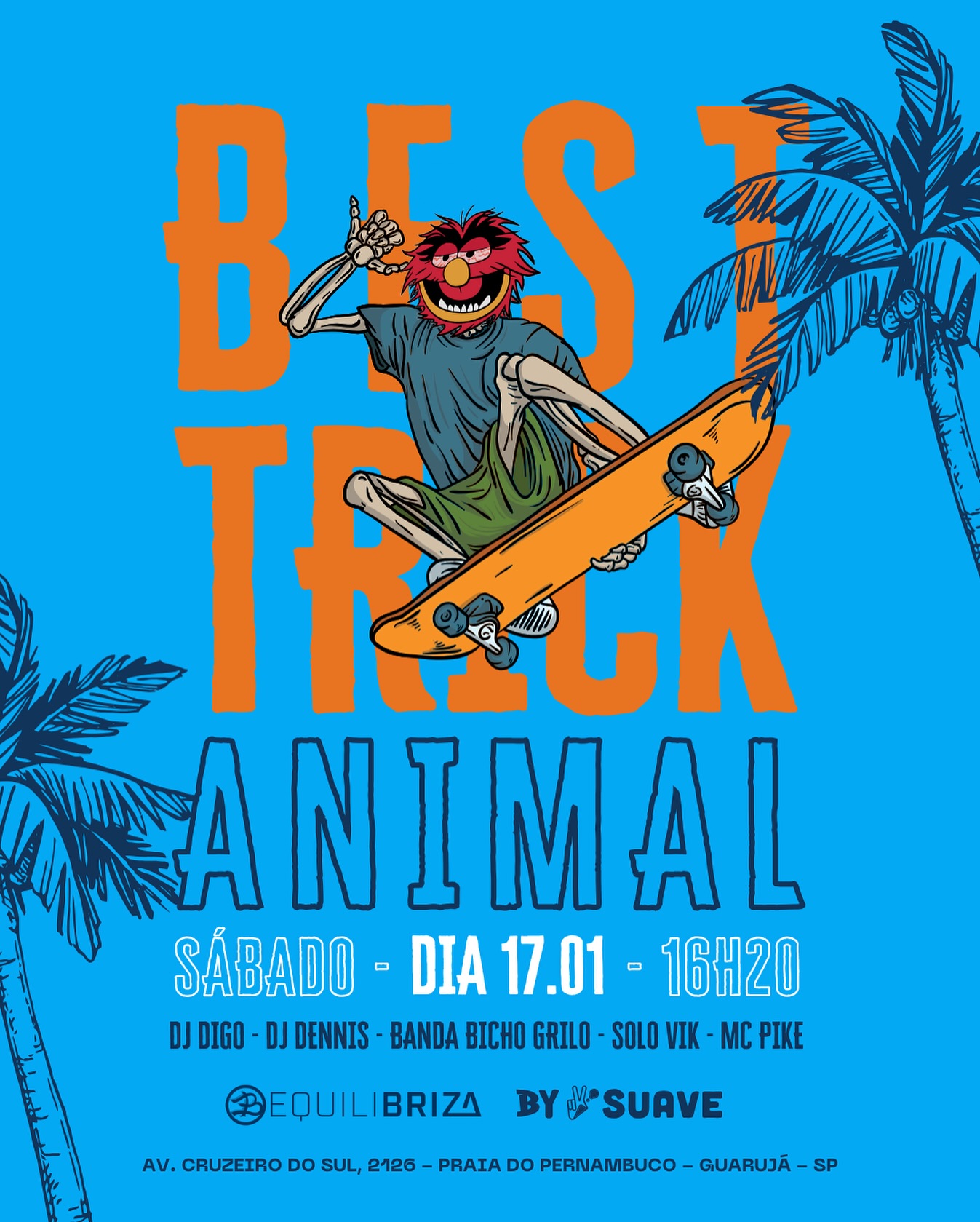 Sabadão tem Best Trick Animal com nosso parceiro @mnoveline e o @equilibriza abre as portas pra uma tarde bem Suave!
Cola com a gente! 🔥✌️
