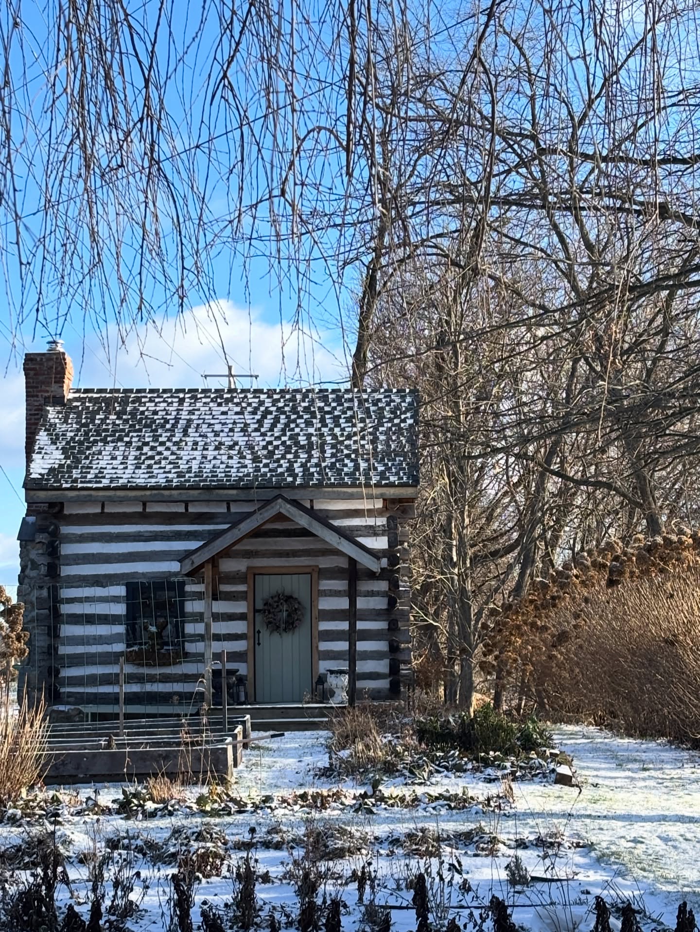 January 1
Snow! Appreciating the quiet beauty of Winter on the gardens. The season of slow...and snow.
