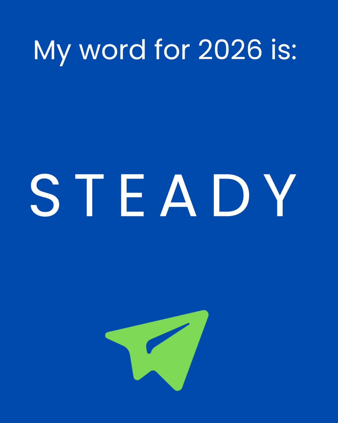 My word for 2026: STEADY.
Not flat-out.
Not all-or-nothing.
Not busy for the sake of it.
STEADY looks like getting my health back on track and building fitness in a way that actually sticks.
It looks like growing my business to a sustainable level, not a burnout one.
It looks like a podcast that returns with purpose (and breathing room).
It looks like choosing projects that stimulate my brain and keeping revenue and results front and centre for my clients.
And it looks like protecting time with family and friends - because that’s the point of all of this.
Less rush.
More rhythm.
Strong foundations over short-term wins.
Here’s to a year of showing up consistently, calmly and with intention.
What’s your word for 2026?