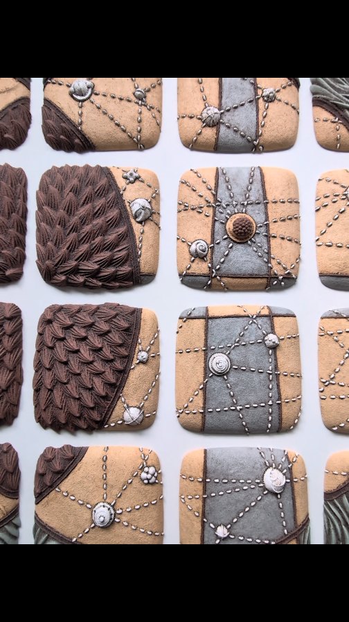 "Mandorla Variante", 36" x 36", available on my website. #ceramics #basrelief #sculpture #tile #artcollector