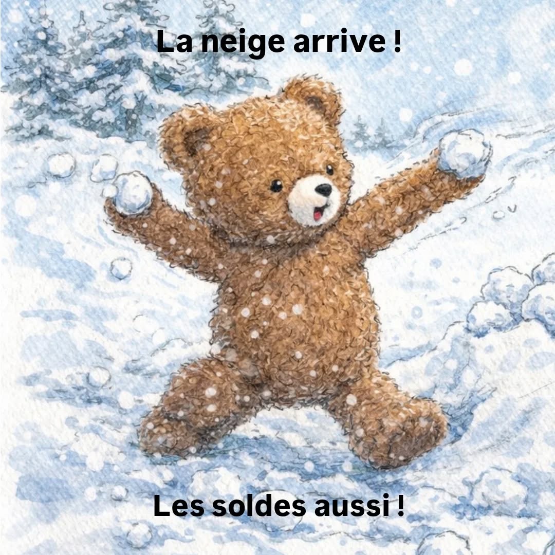 La neige arrive !! Les soldes aussi !!
Du 7 janvier au 3 fevrier 2026
-10% sur toute la boutique avec le code NEIGE26