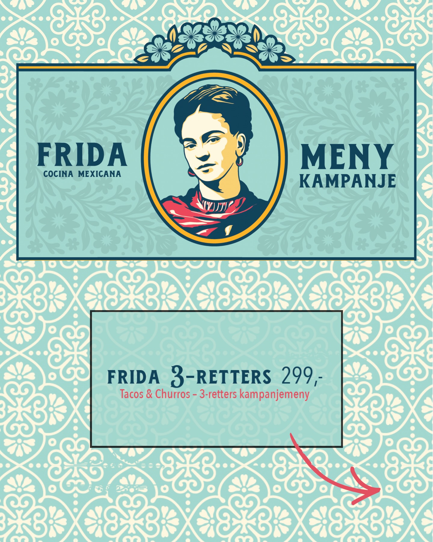 Treretters fra kun 299,-🤩
Kampanje gjelder kun ved forhåndsbooking.
Skriv bare «kampanje» i kommentarfeltet når du booker bord, så er alt i orden!
Tilbudet varer til og med påske! Her blir det fulle hus, sikre deg bord på restaurantfrida.no
Velkommen! ❤️