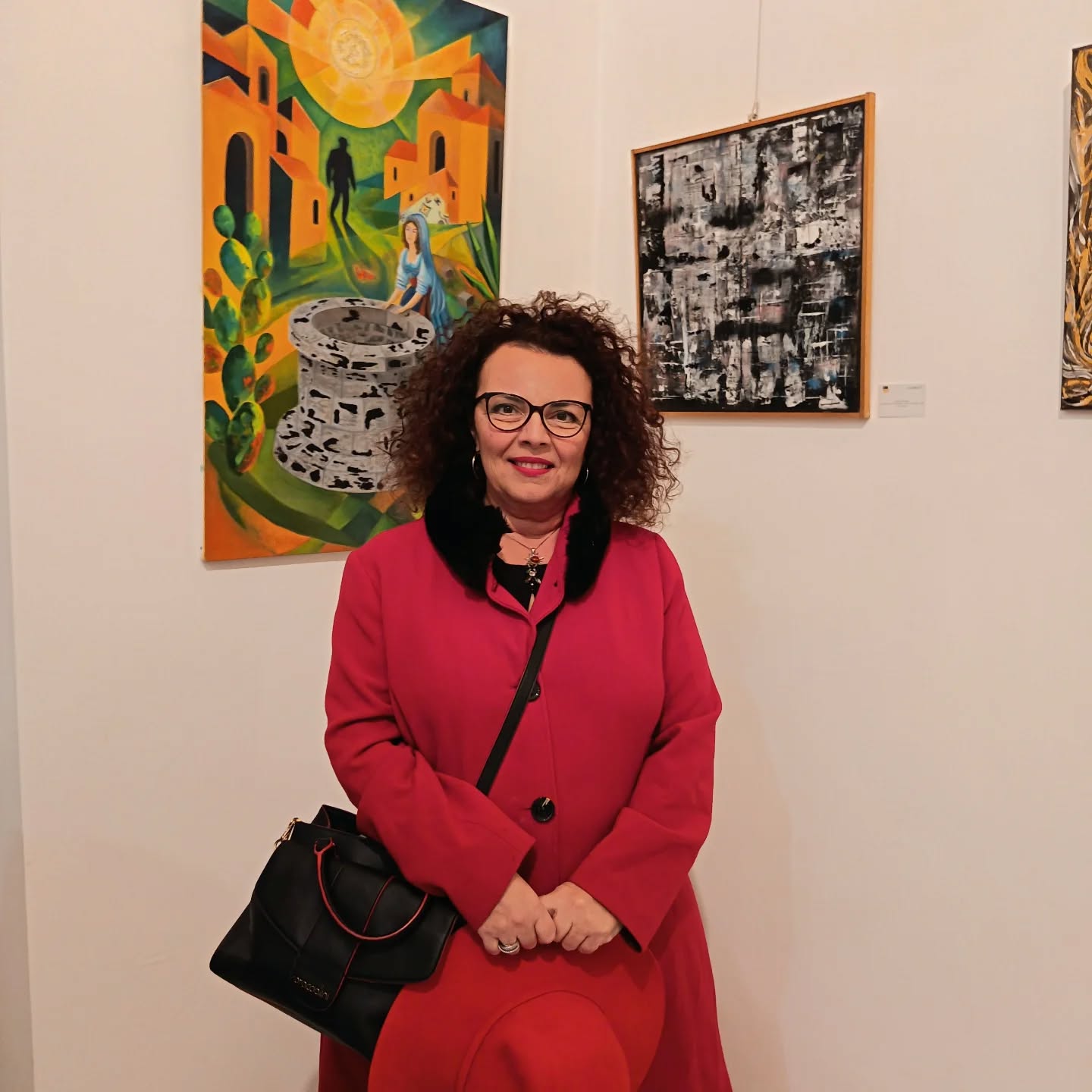 Showing my work in person and talking to art lovers interested in abstract is amazing, how each person sees something different in your art work and feels a very personal experience is so intriguing.