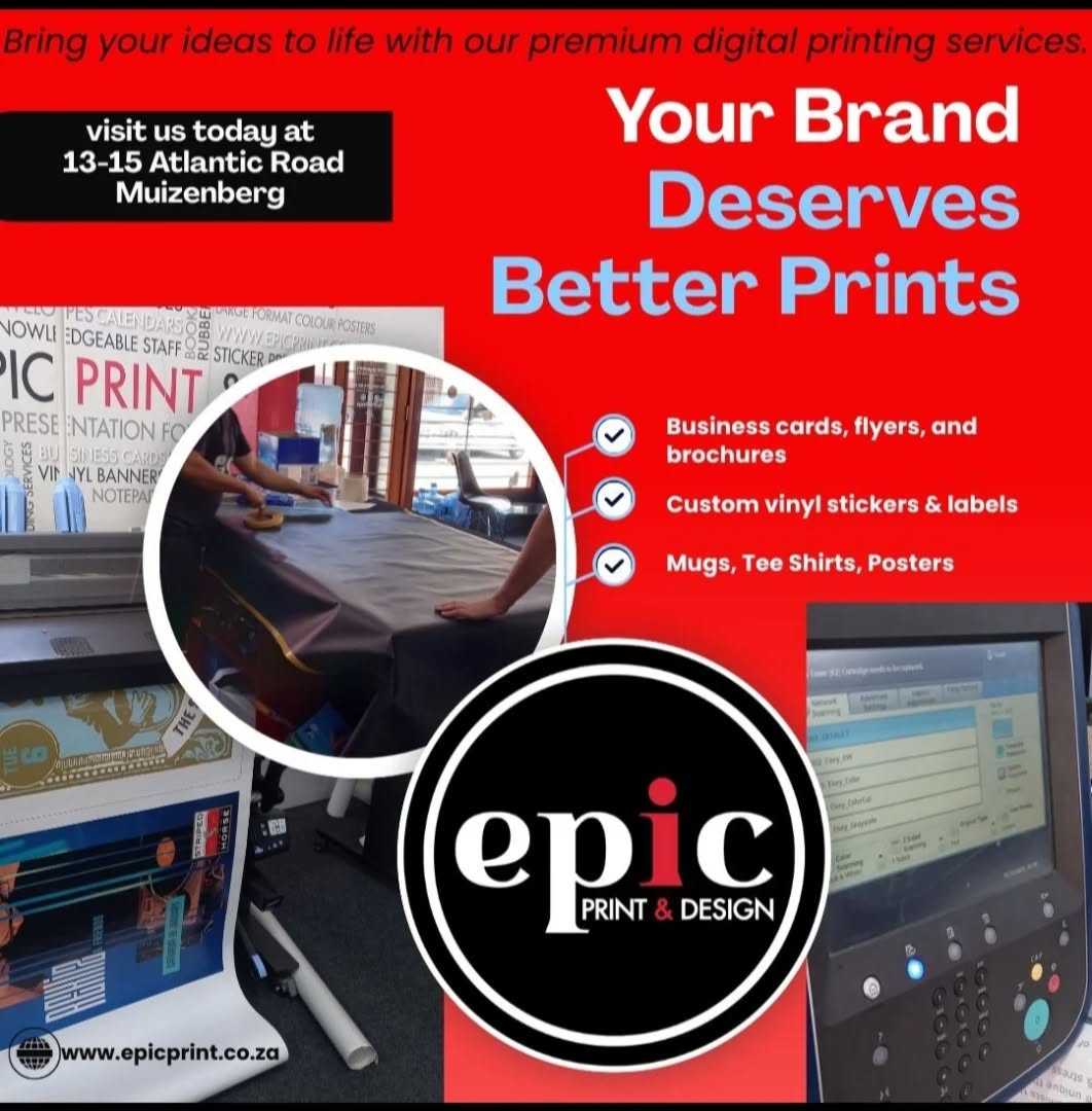 "Need printing? We've got you covered 💥 Visit Epic Print and Design Today!"